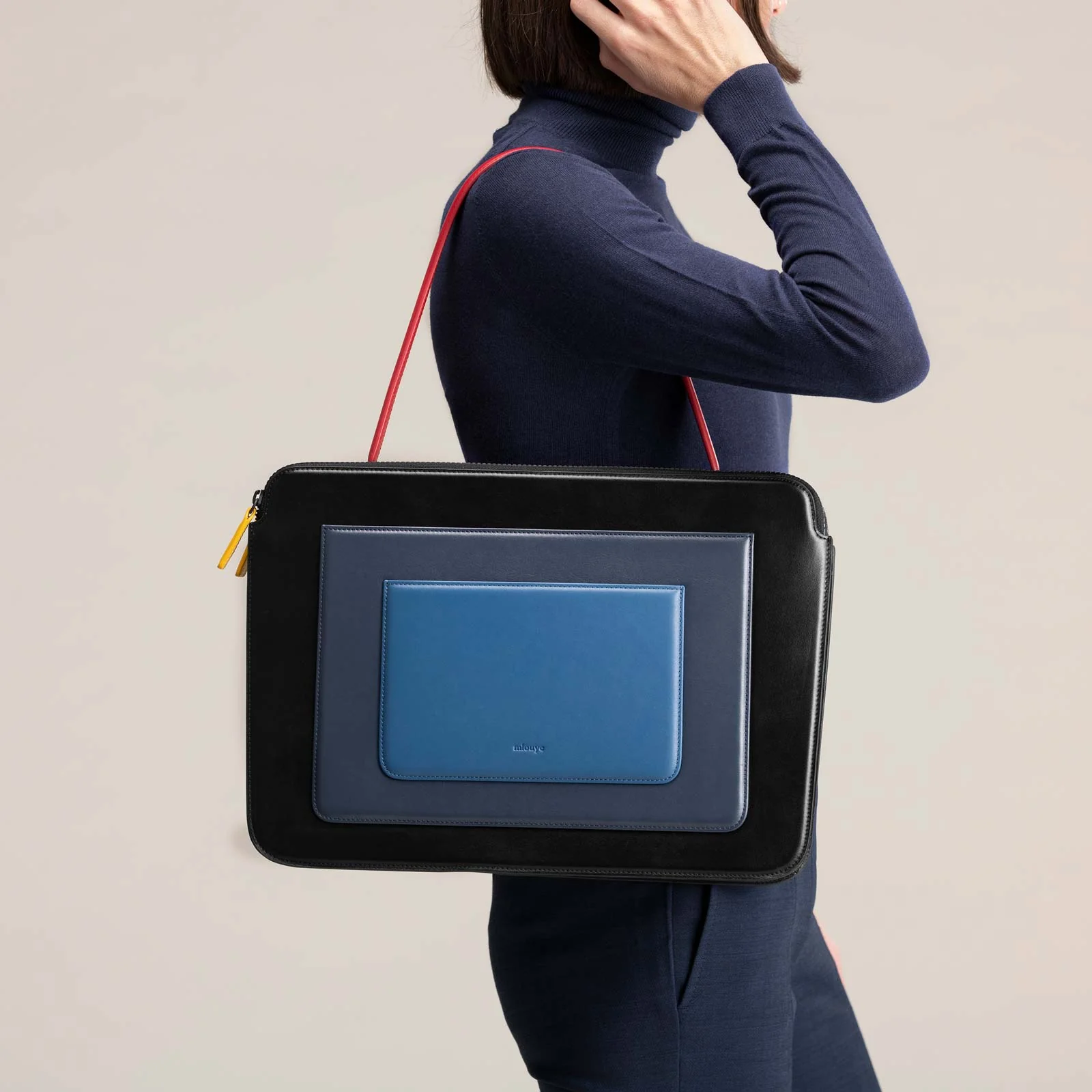 Business Bag - Black & Blue - Image 7