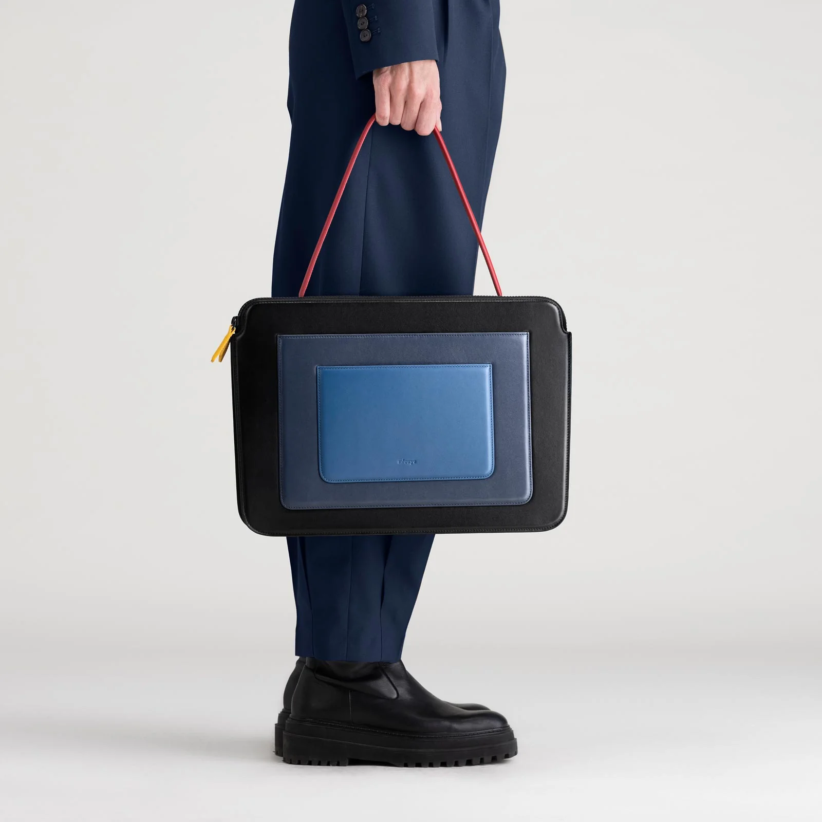 Business Bag - Black & Blue - Image 8