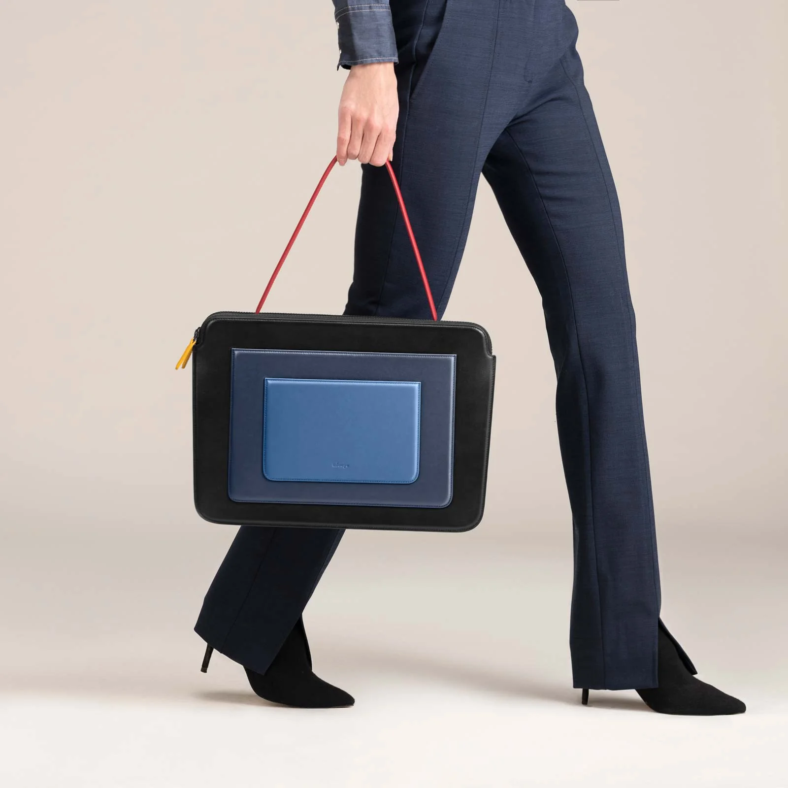 Business Bag - Black & Blue - Image 9