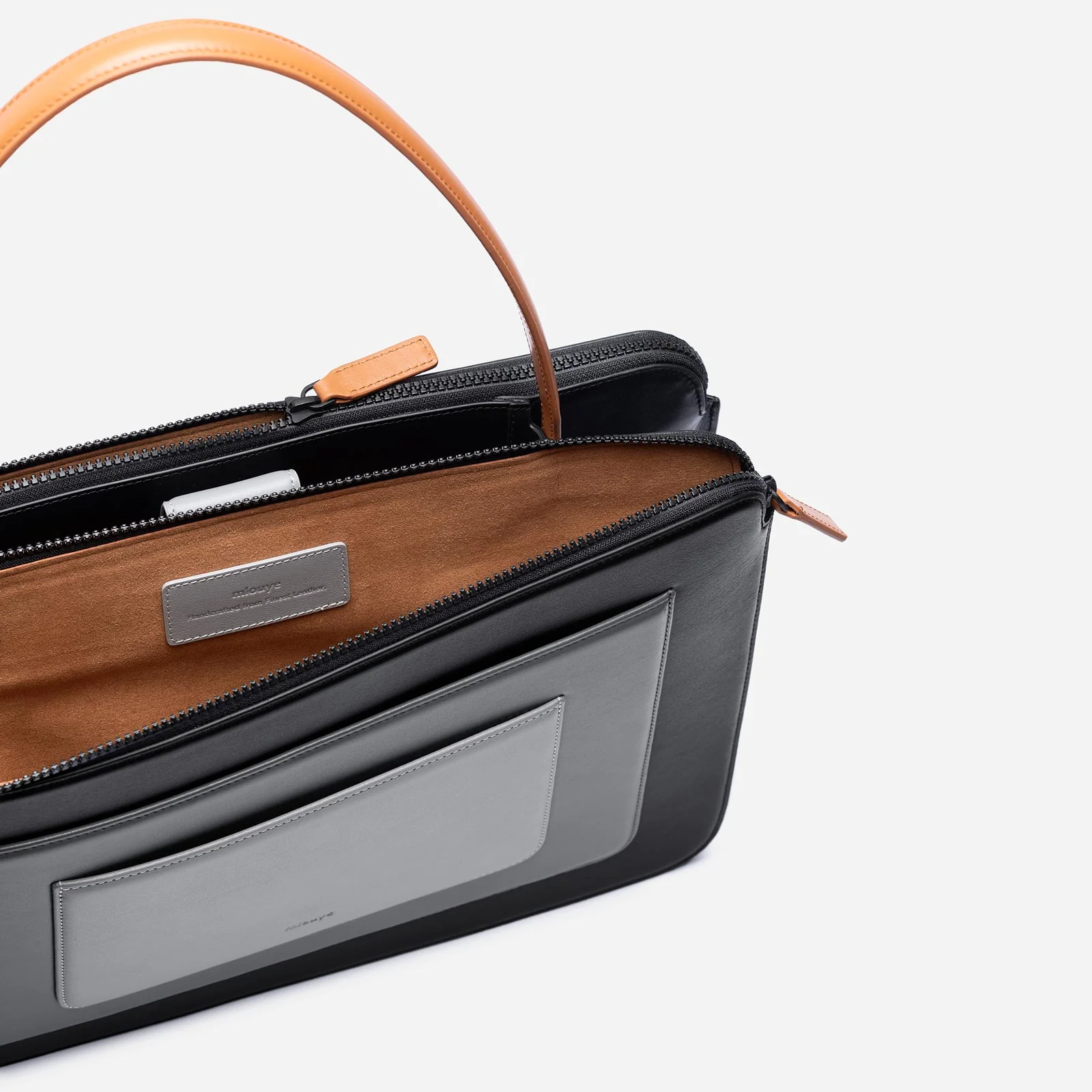 Business Bag - Black & Gray - Image 6