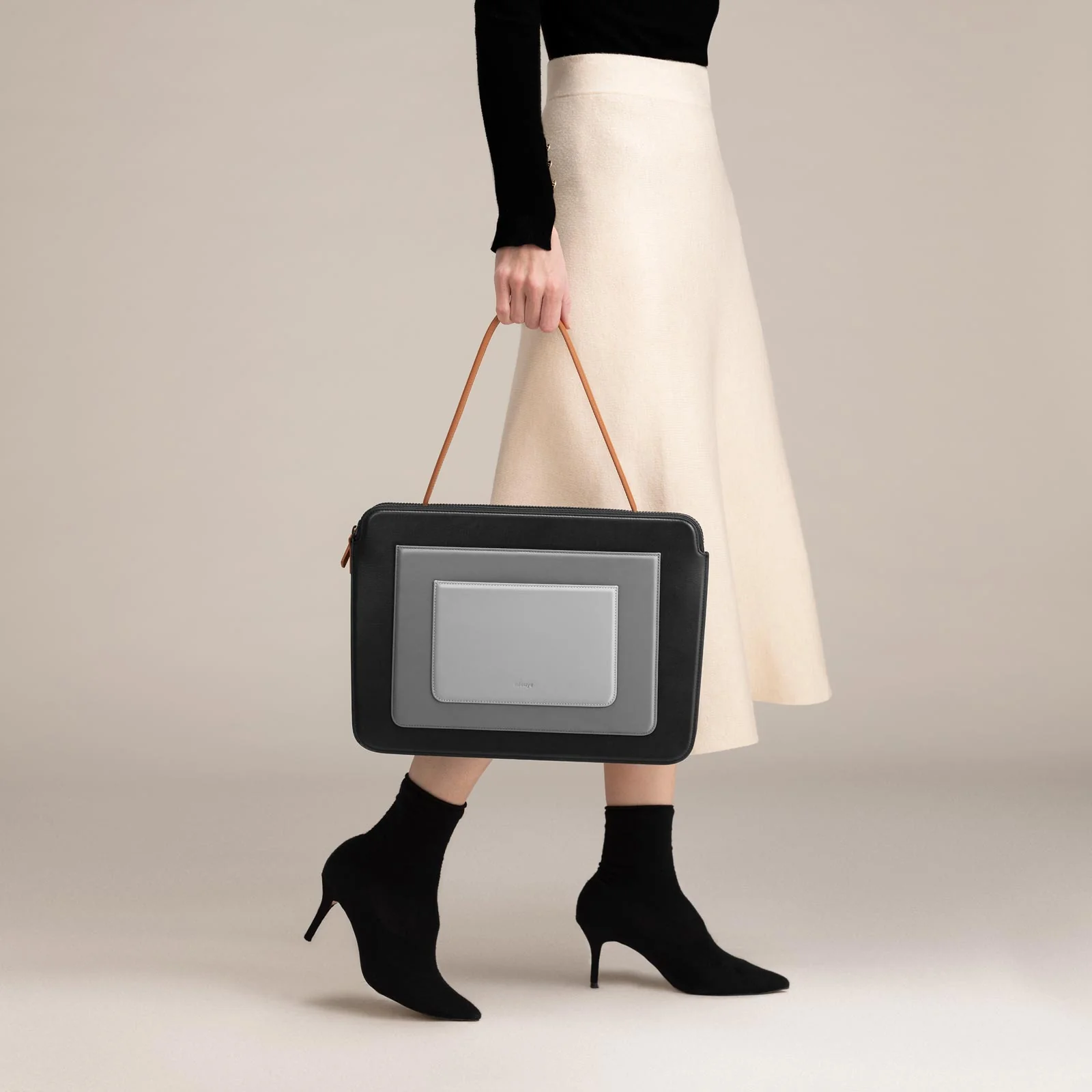Business Bag - Black & Gray - Image 7