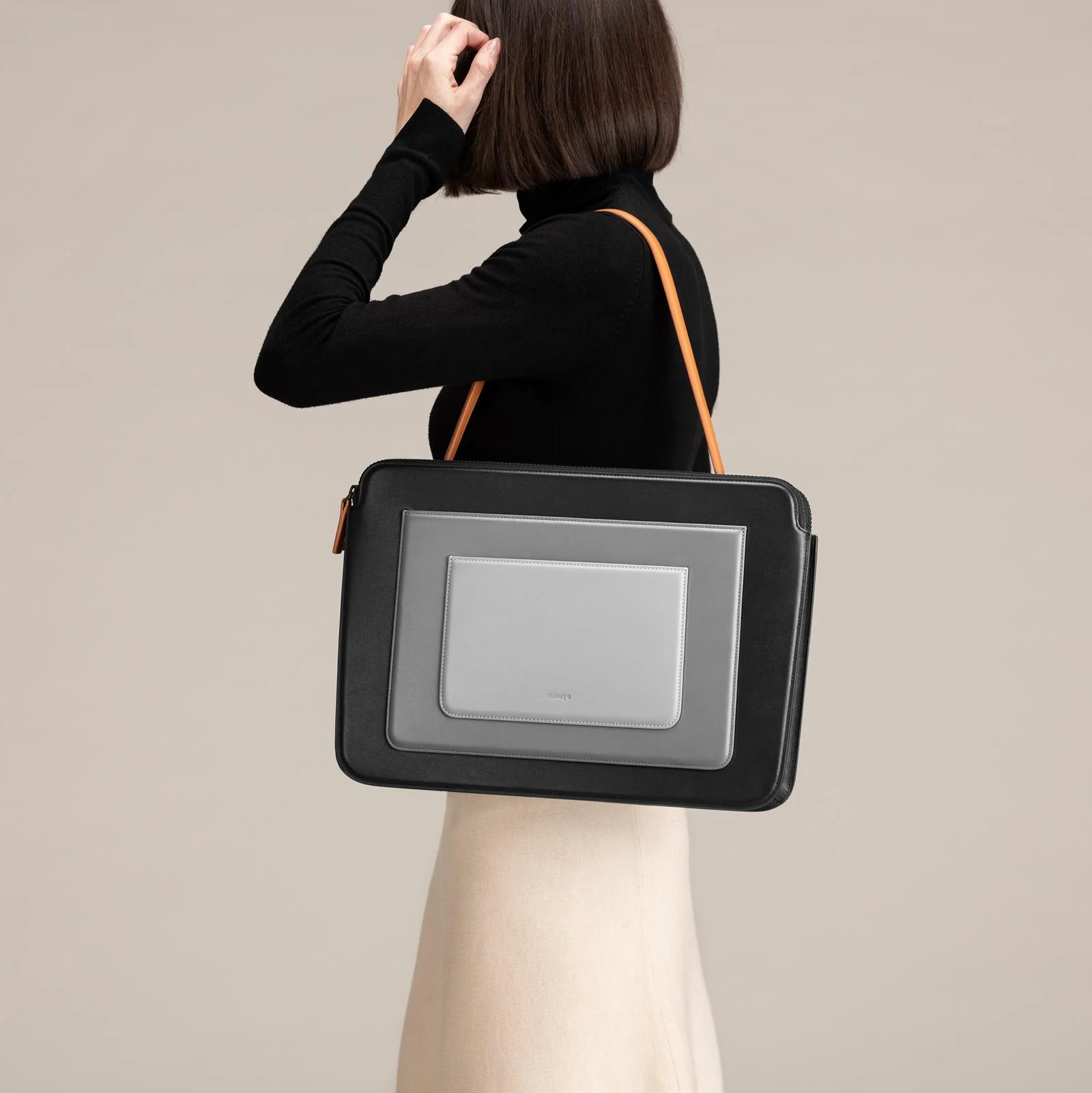 Business Bag - Black & Gray - Image 9