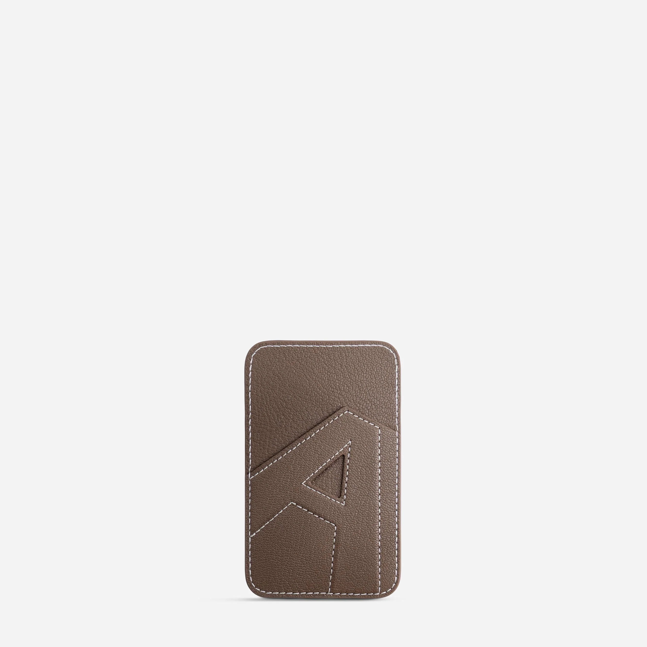 Cardholder A - Chèvre Etoupe