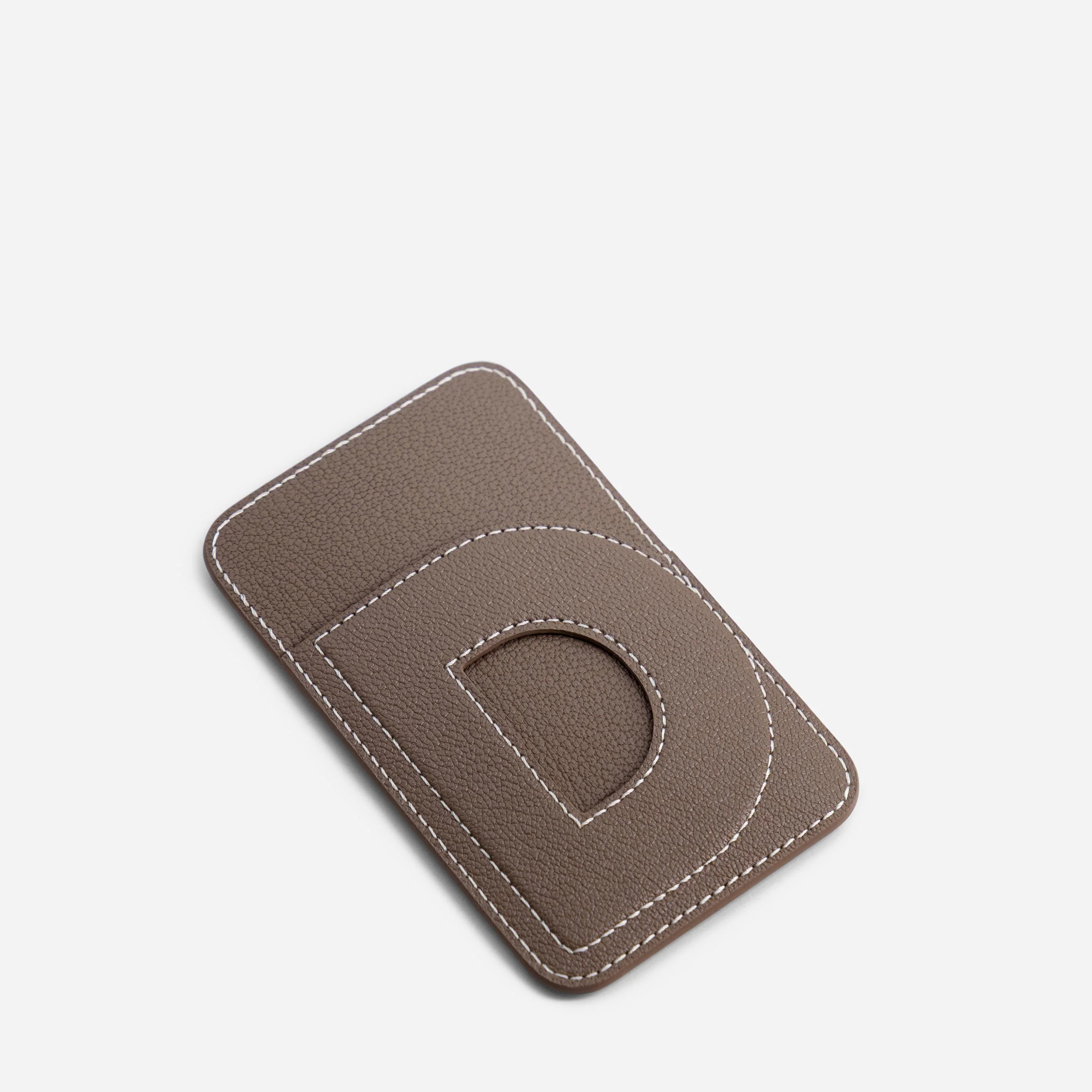 Cardholder D - Chèvre Etoupe - Image 2