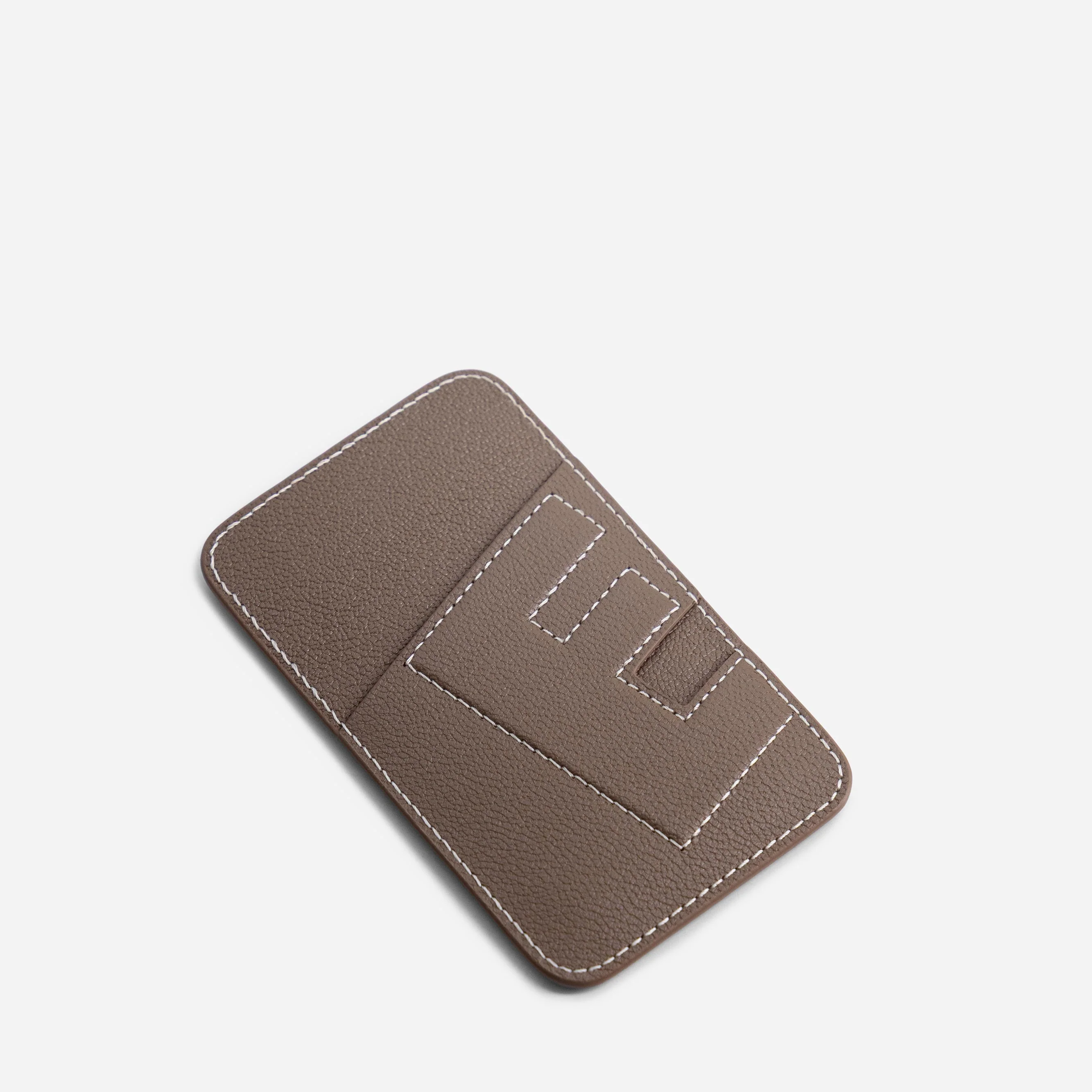 Cardholder E - Chèvre Etoupe - Image 2