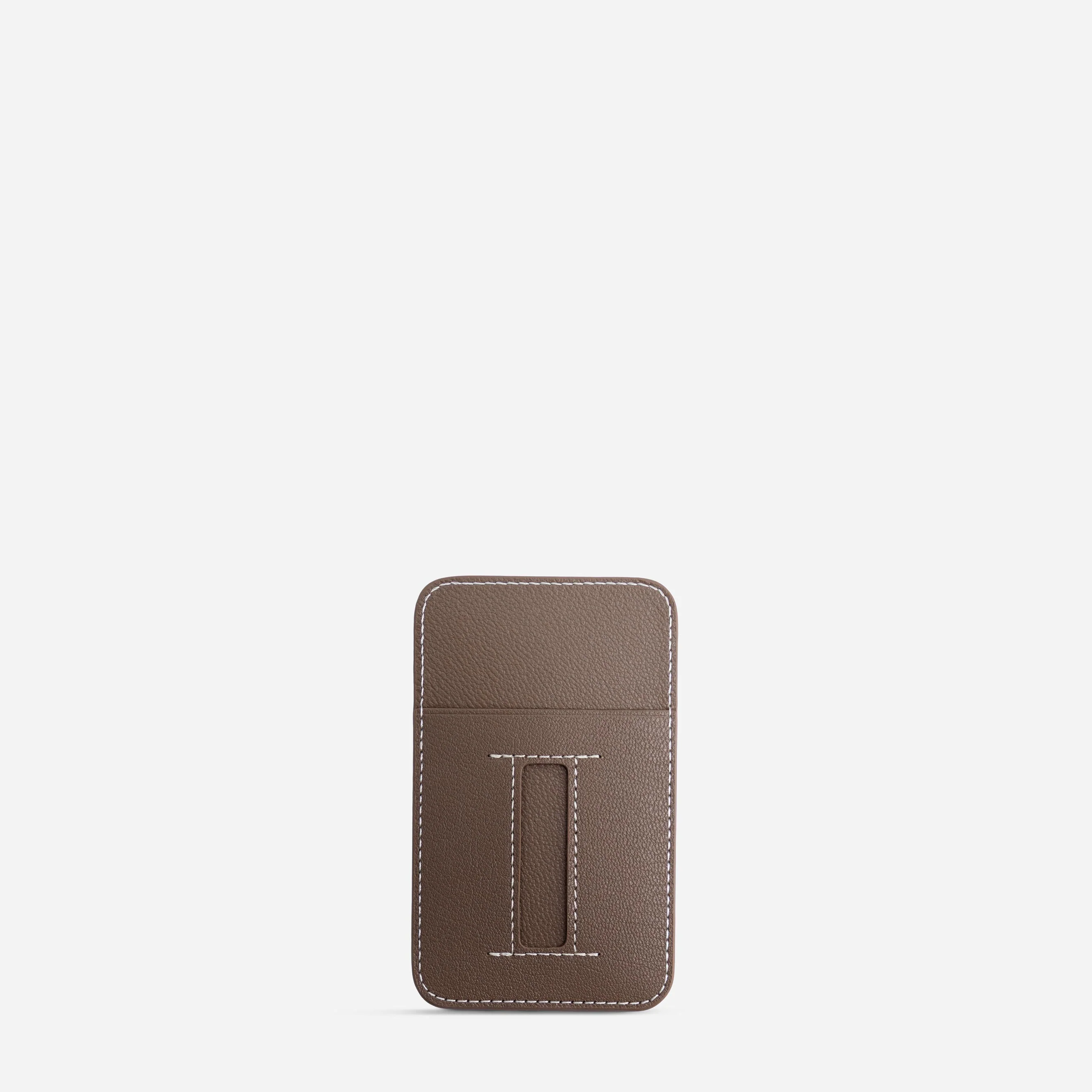 Cardholder I - Chèvre Etoupe