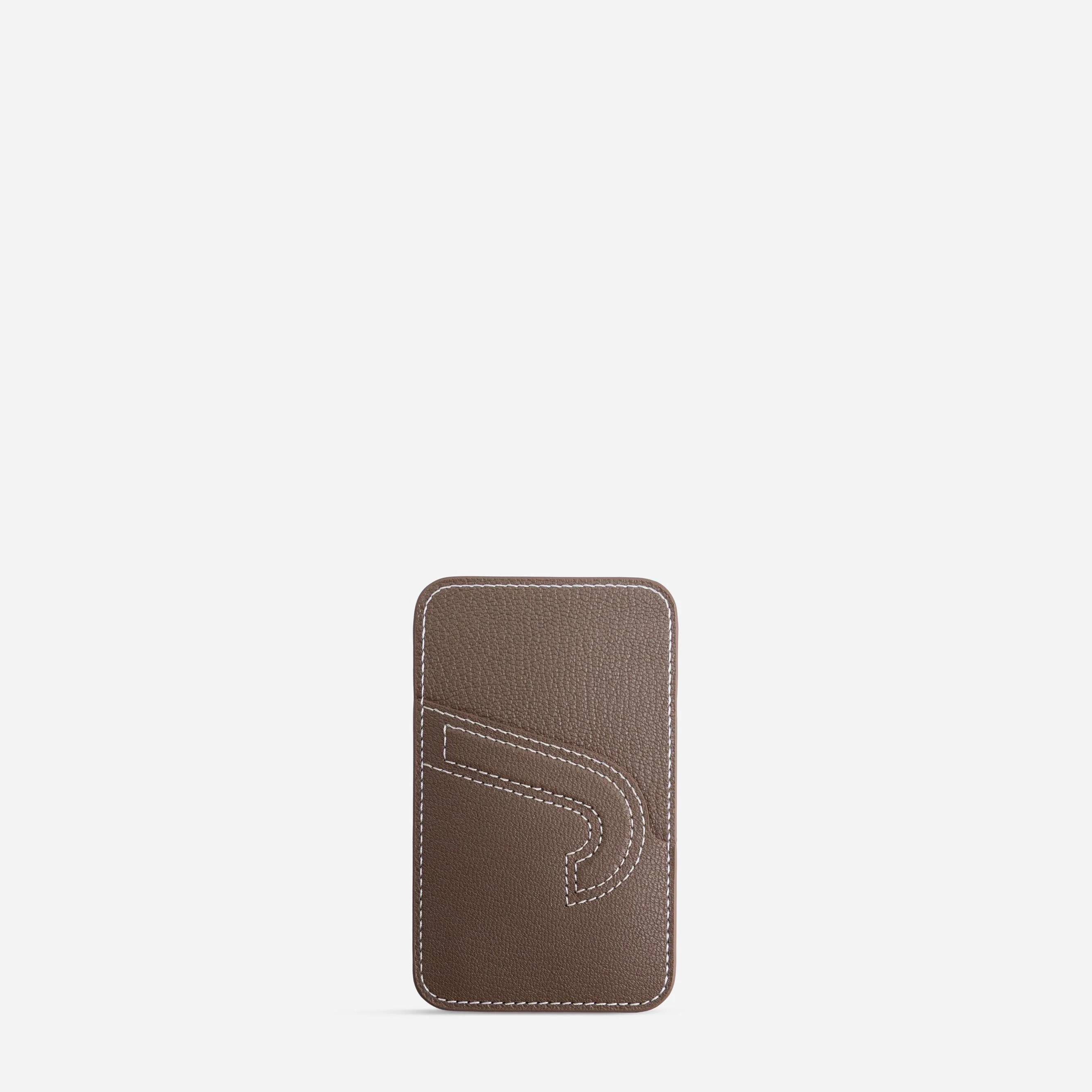 Cardholder J - Chèvre Etoupe