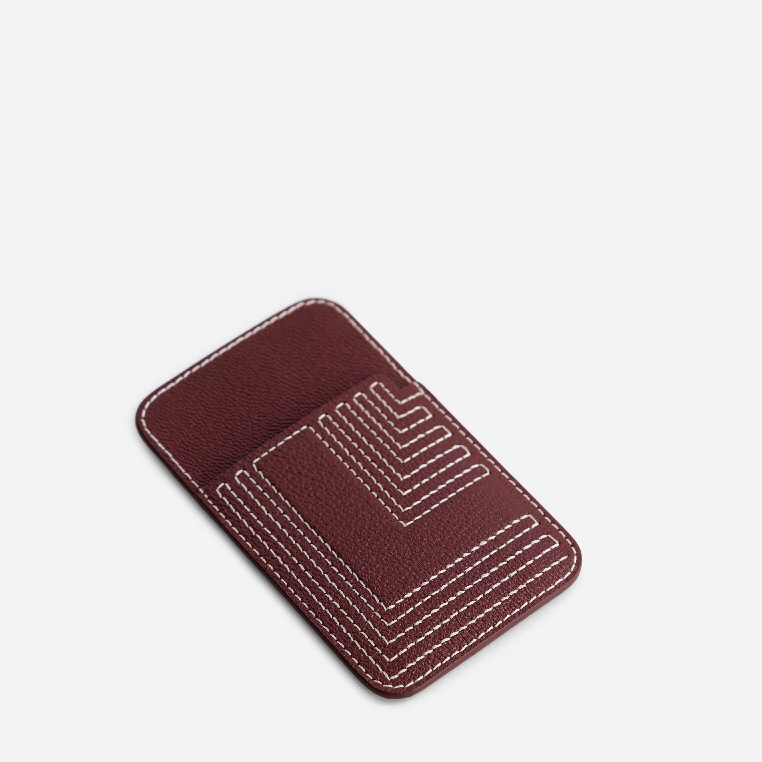 Cardholder L - Chèvre Bordeaux - Image 2