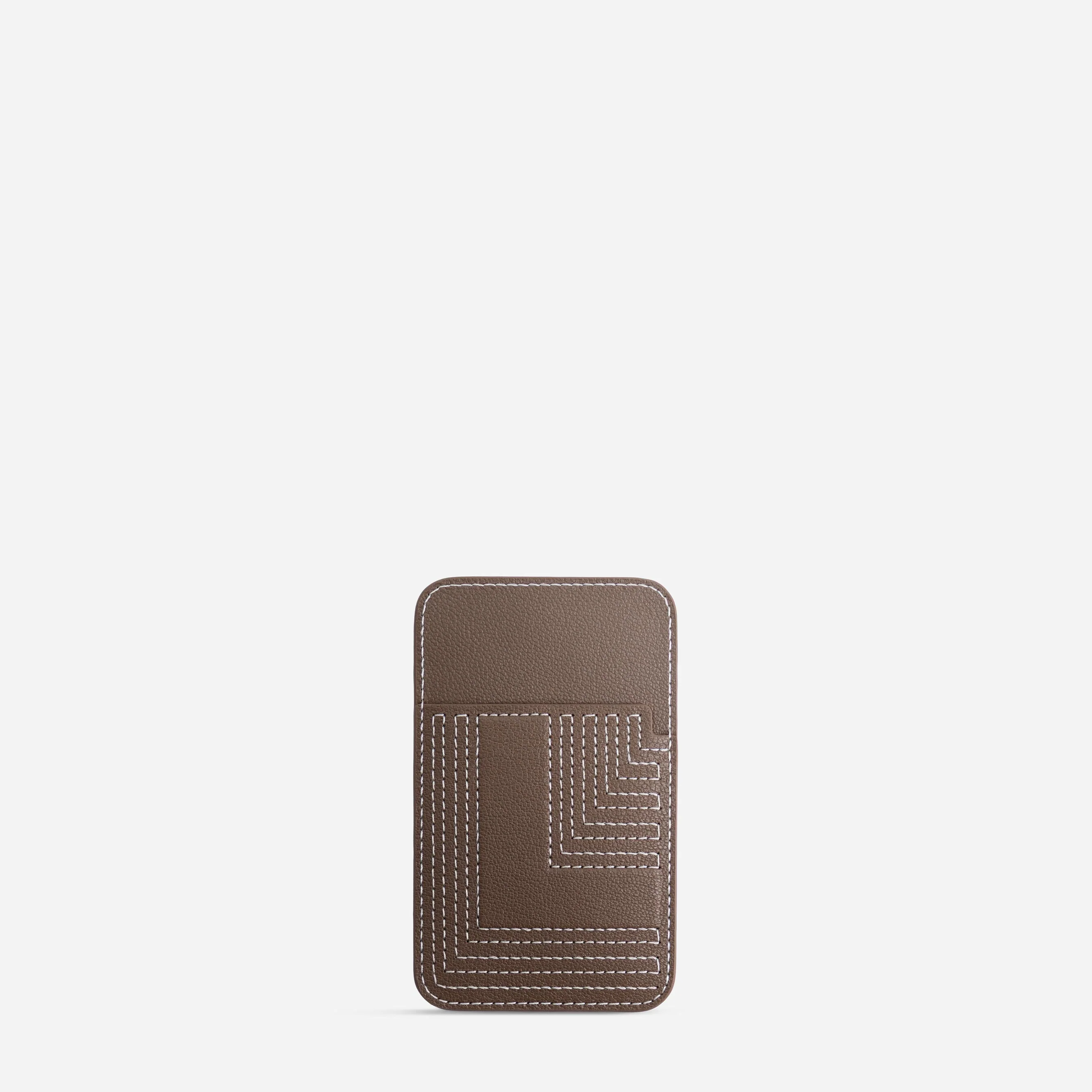 Cardholder L - Chèvre Etoupe