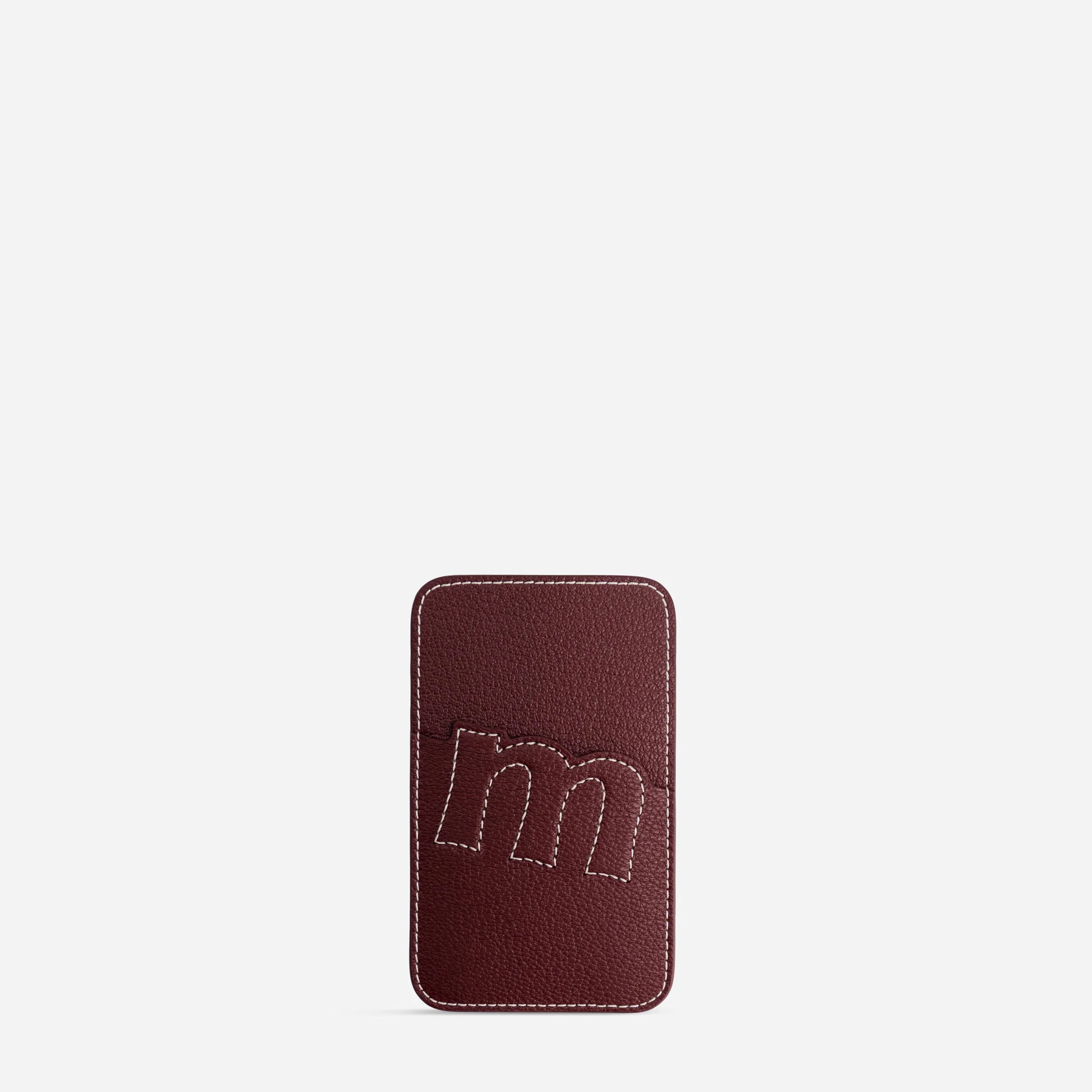 Cardholder M - Chèvre Bordeaux