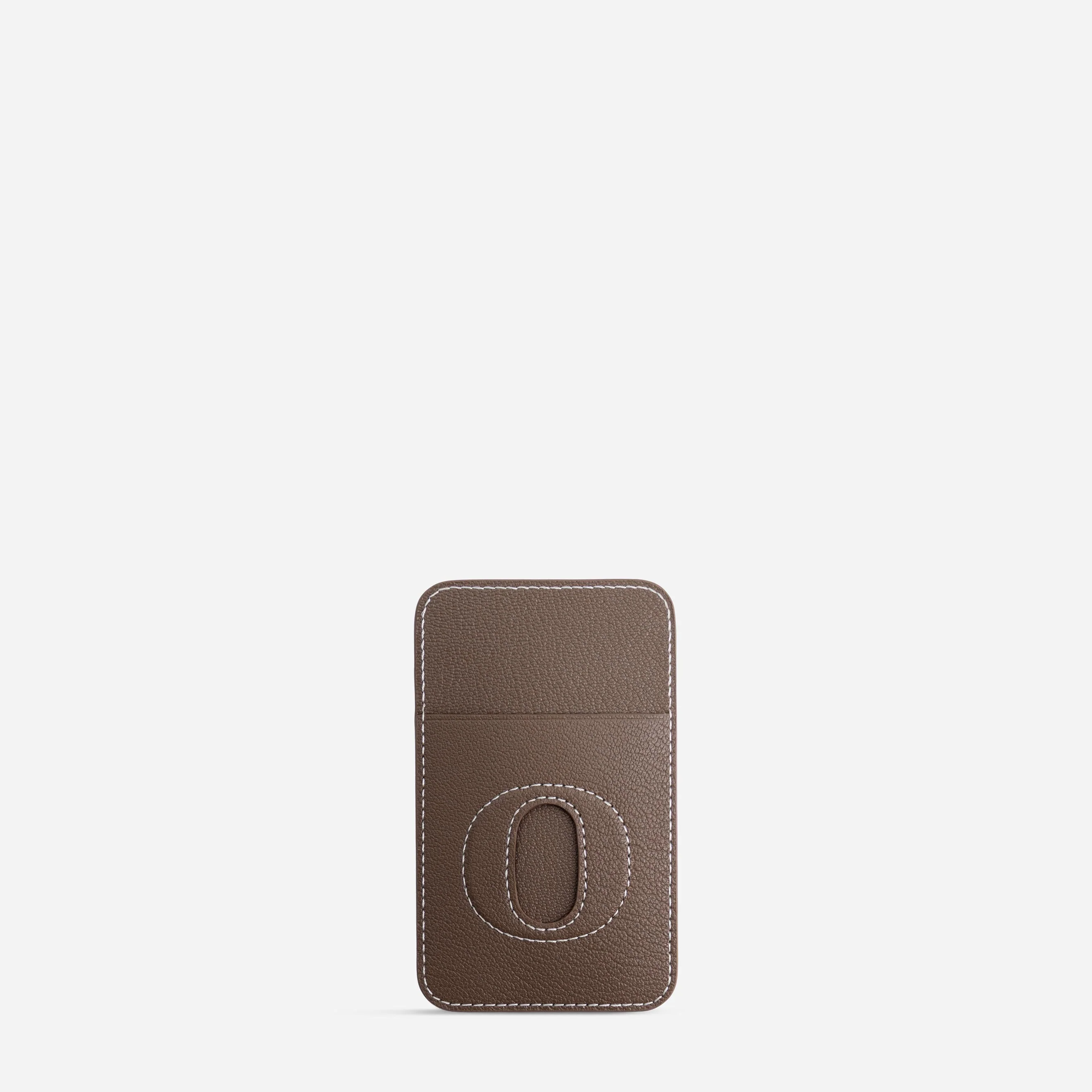 Cardholder O - Chèvre Etoupe
