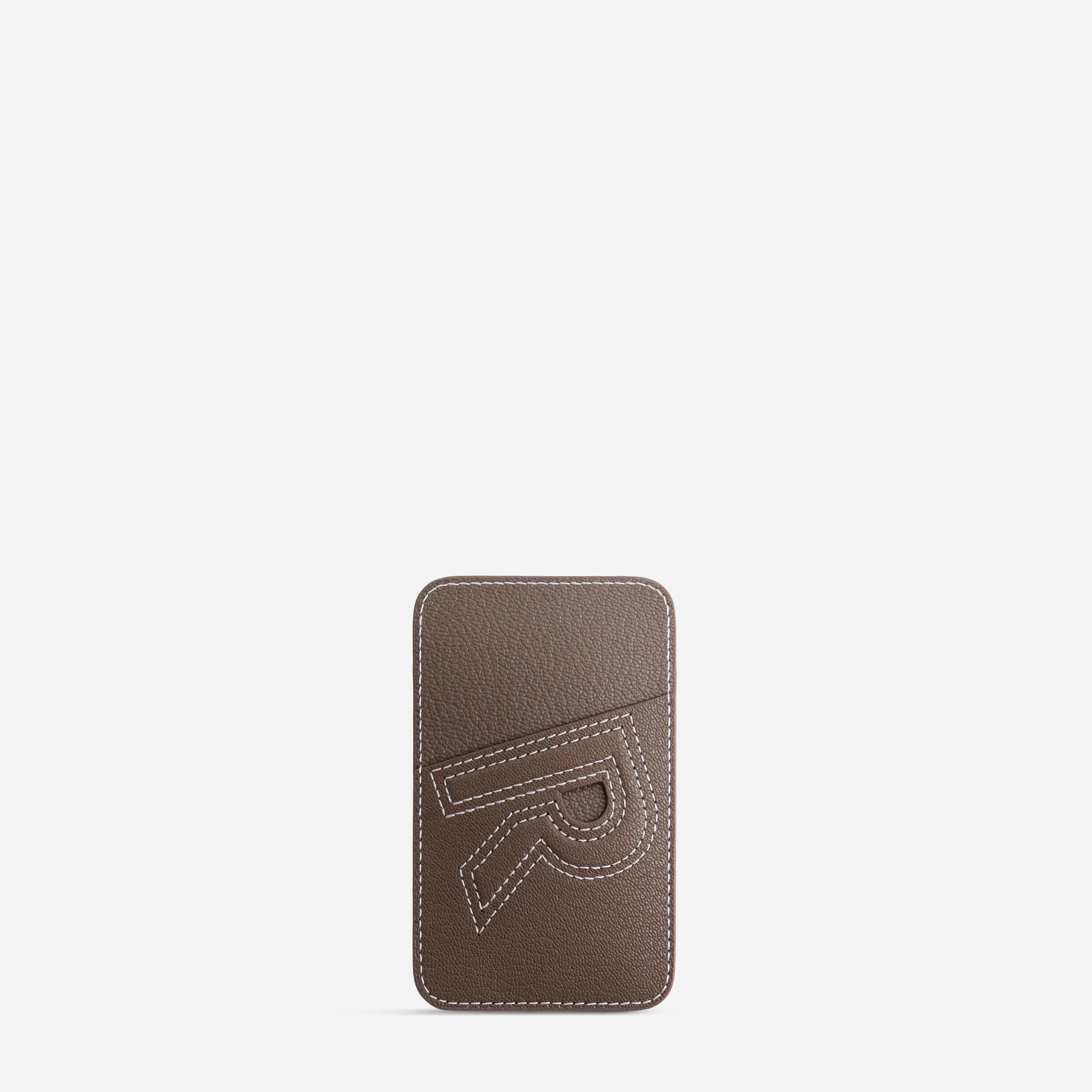 Cardholder R - Chèvre Etoupe