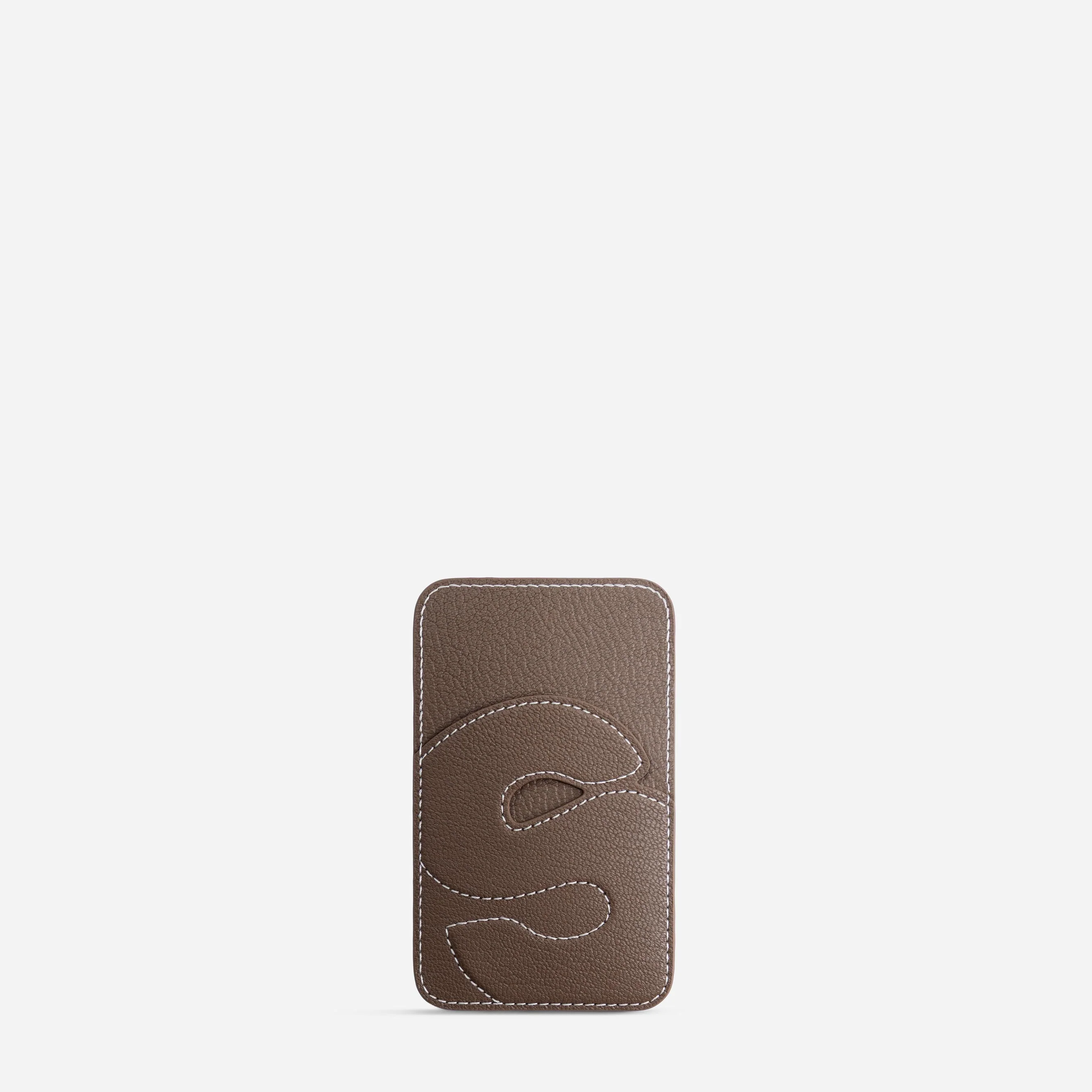 Cardholder S - Chèvre Etoupe
