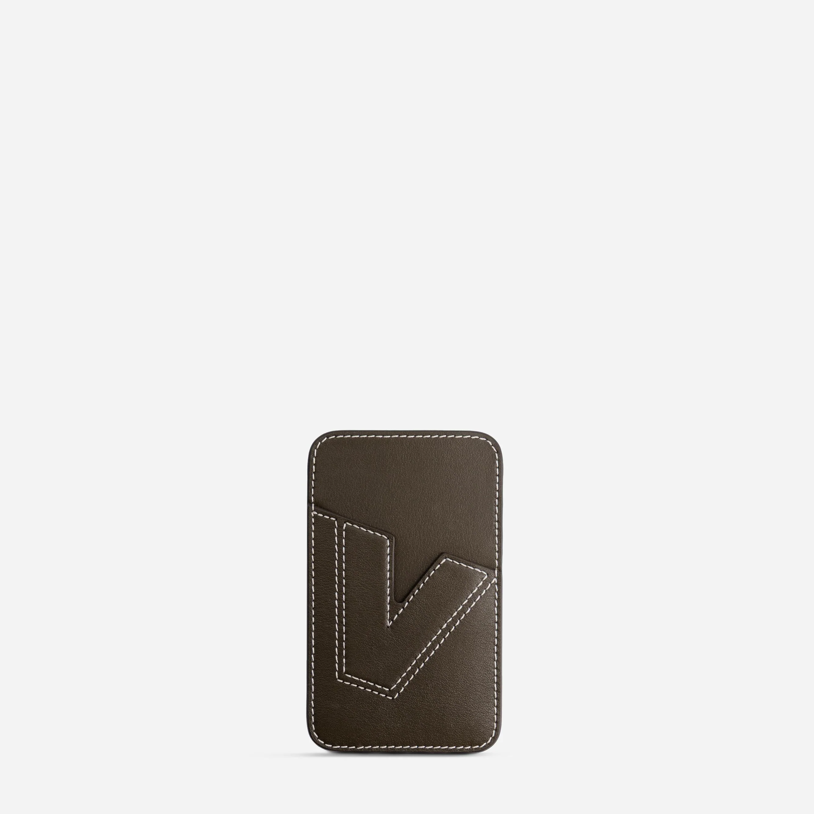 Cardholder V - Truffle Green
