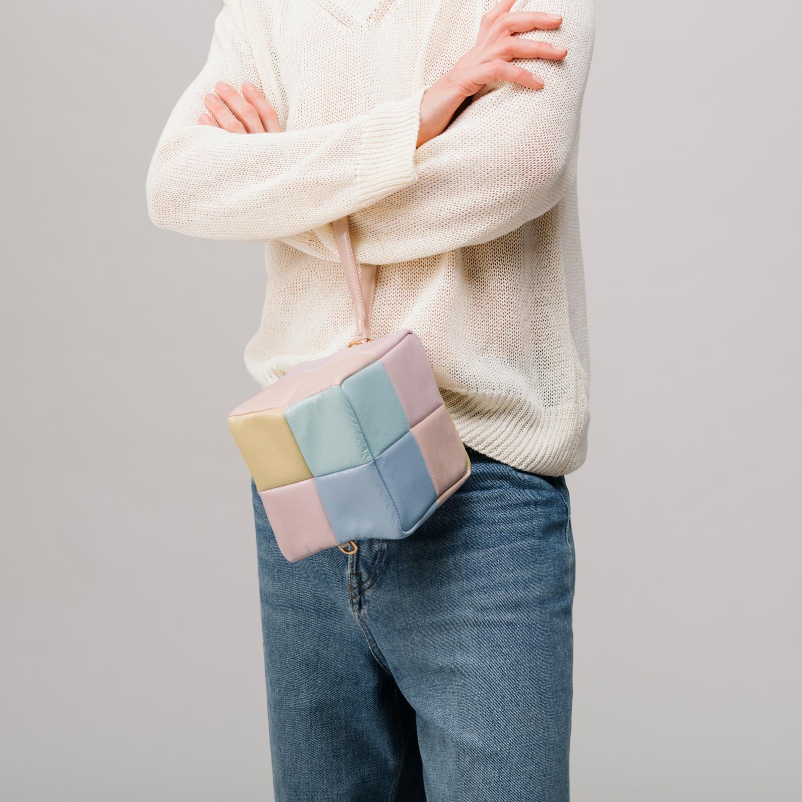 Grid Clutch - Suede Espresso - Image 5