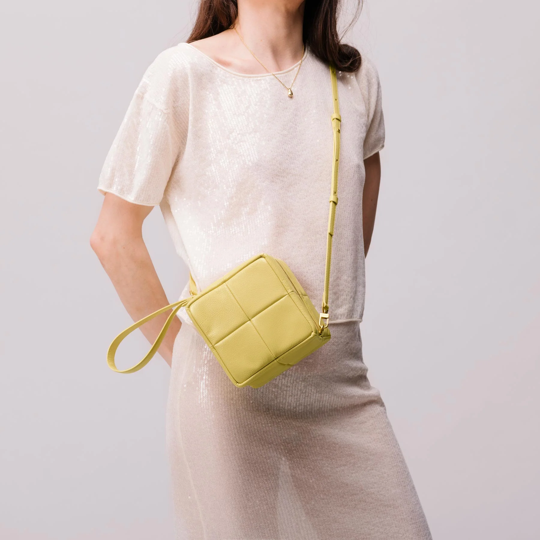 Grid Clutch - Mermaid Yellow - Image 8