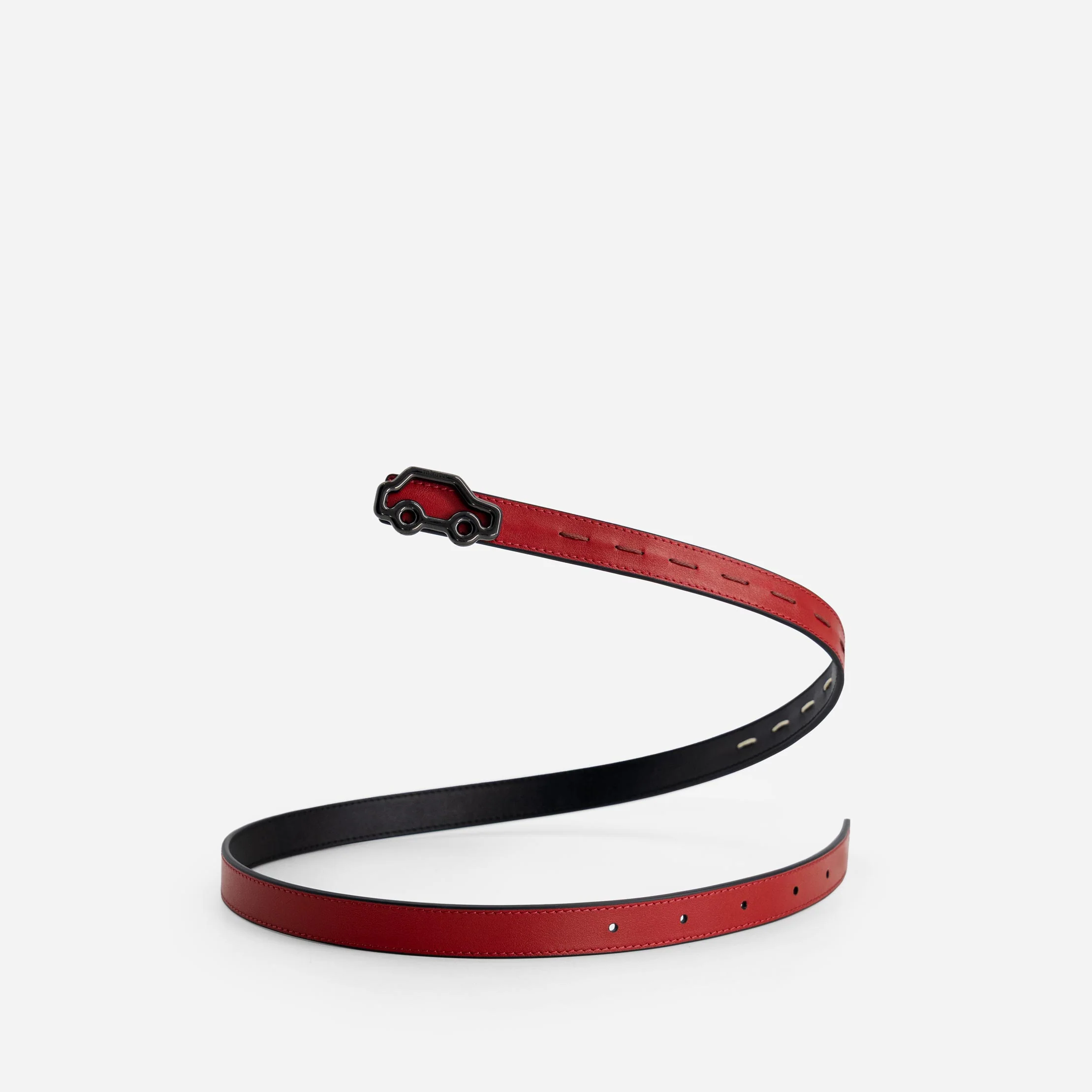 "Hit the Road" Belt - Black & Red - Image 4