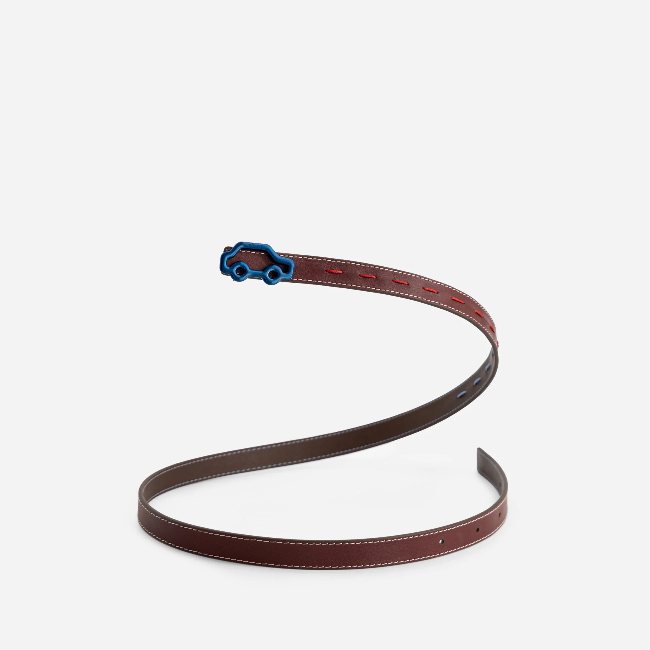 "Hit the Road" Belt - Espresso & Bordeaux - Image 3