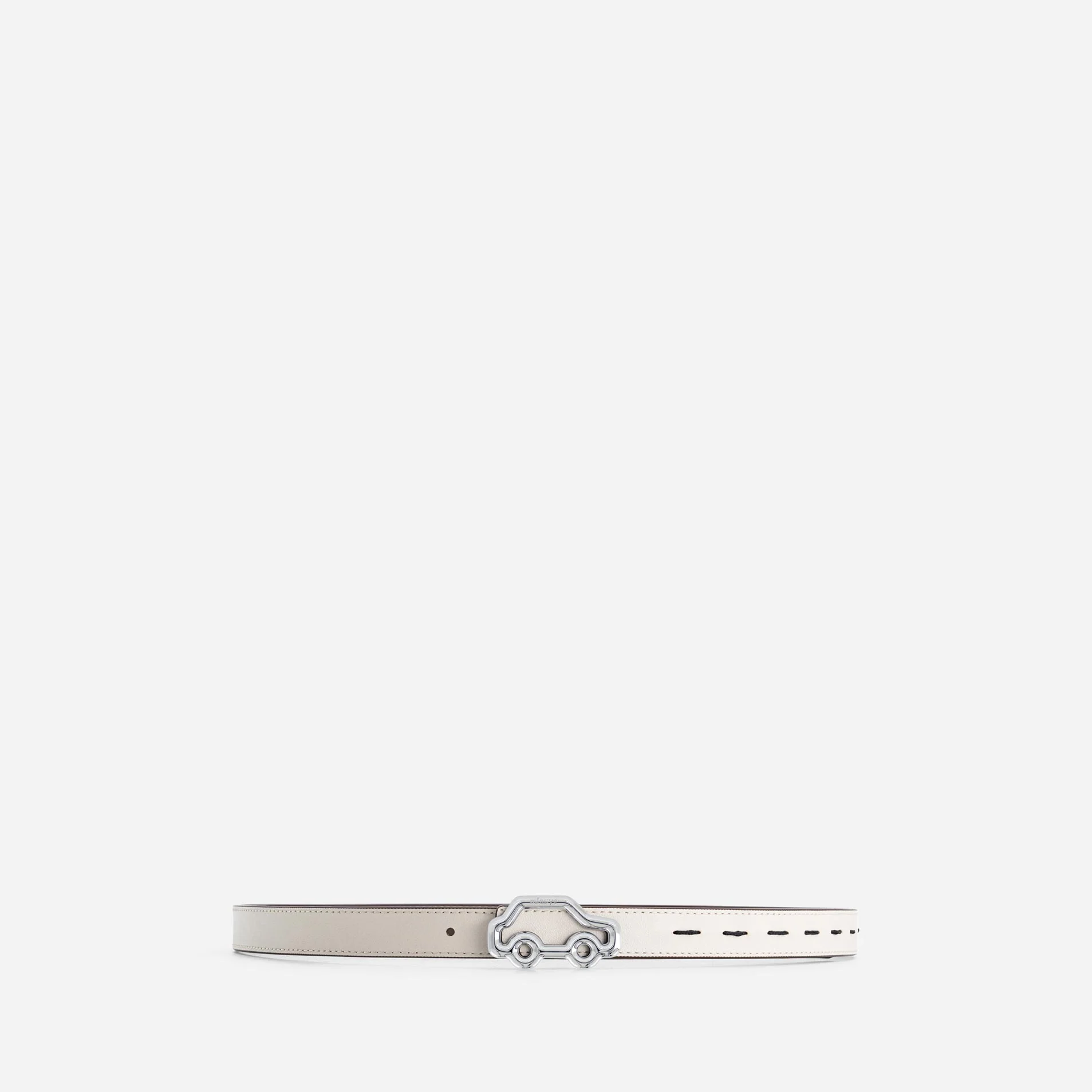 "Hit the Road" Belt - Off White & Espresso - Image 6