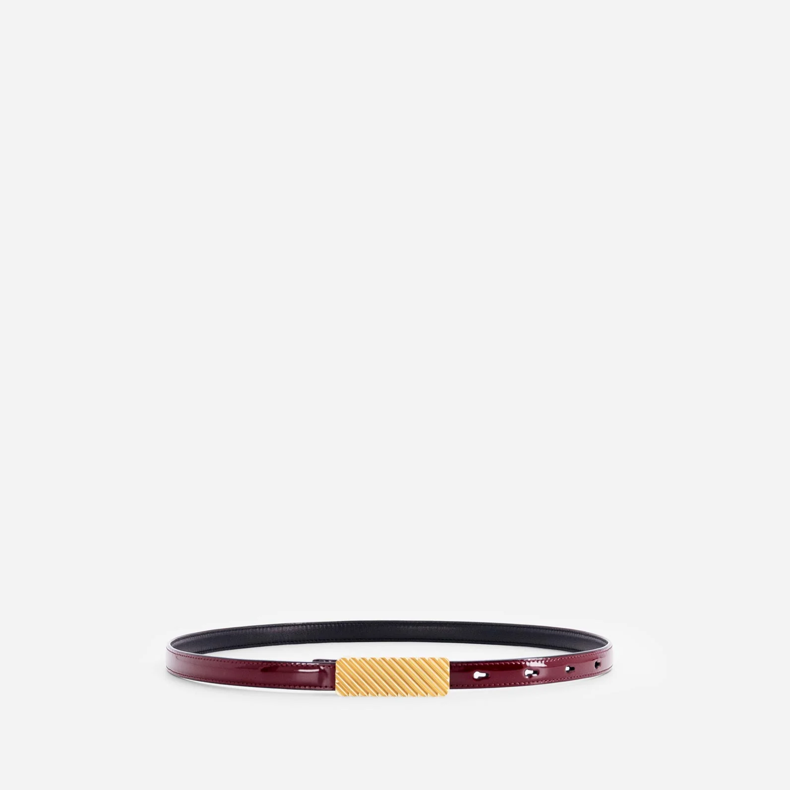 Isla Belt - Patent Bordeaux - Image 2