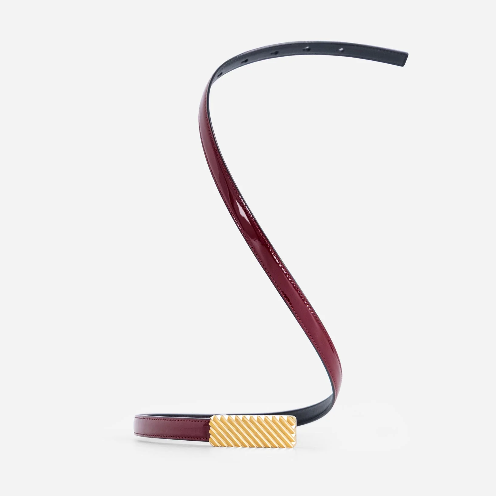 Isla Belt - Patent Bordeaux - Image 4