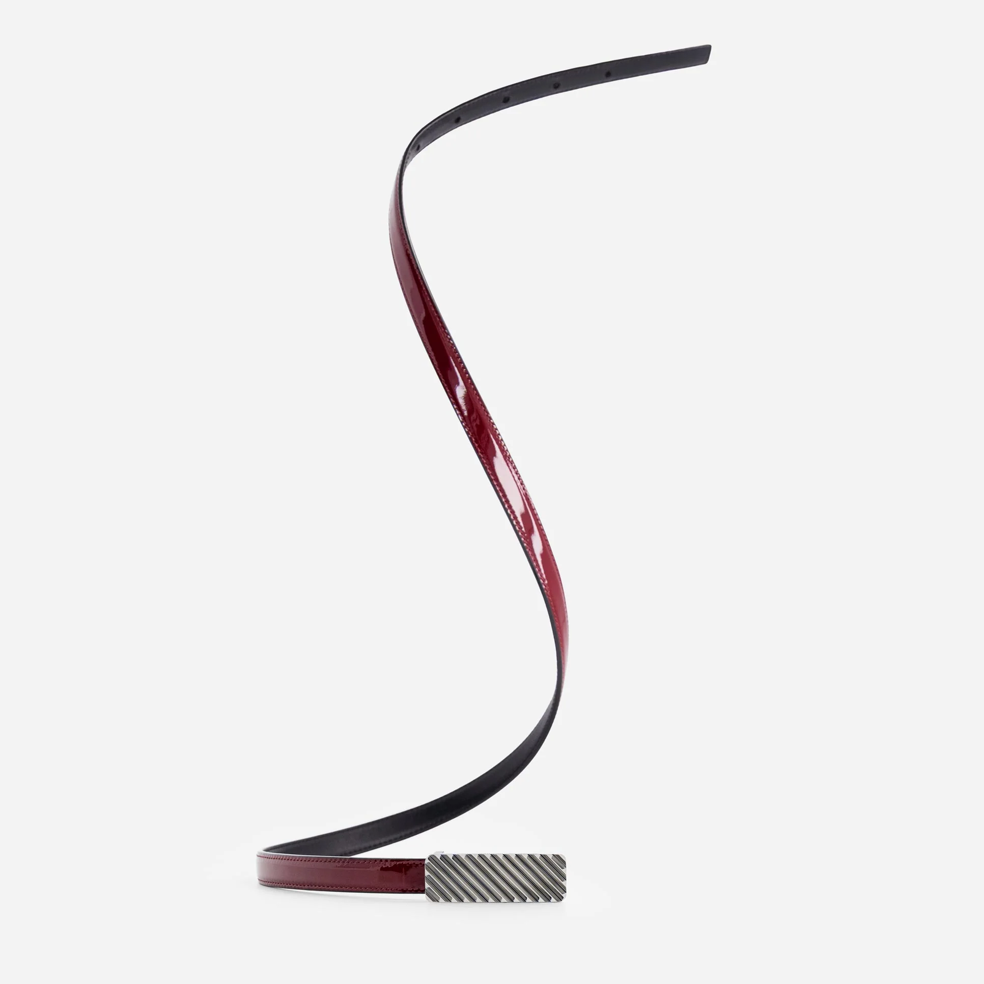 Isla Belt - Patent Bordeaux - Image 6