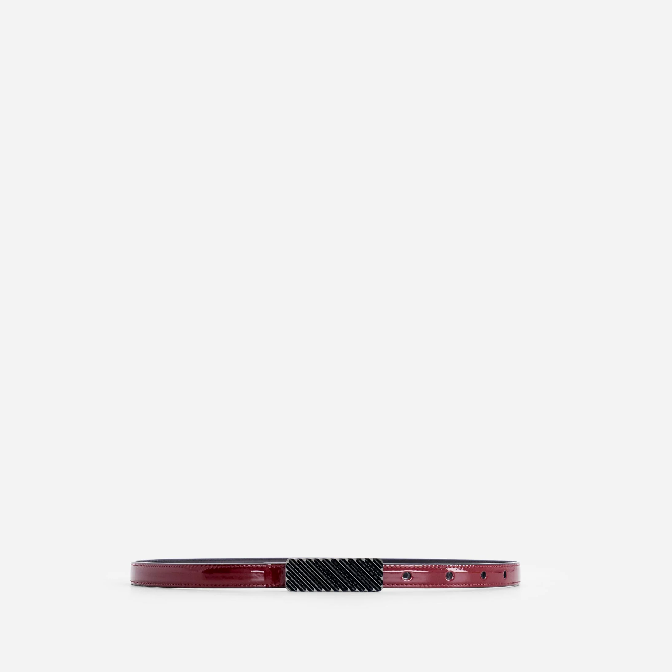 Isla Belt - Patent Bordeaux - Image 7