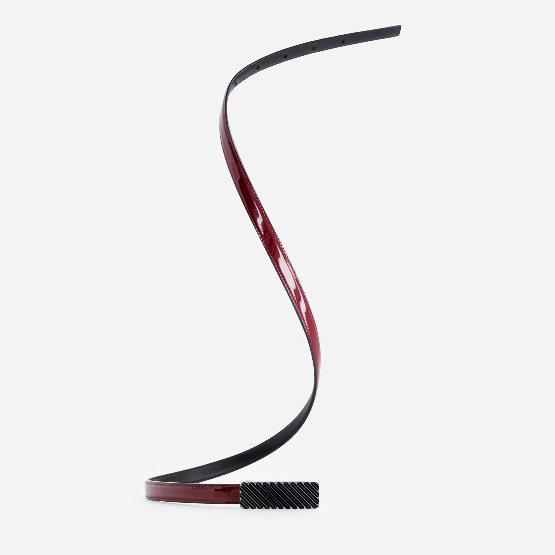Isla Belt - Patent Bordeaux - Image 8