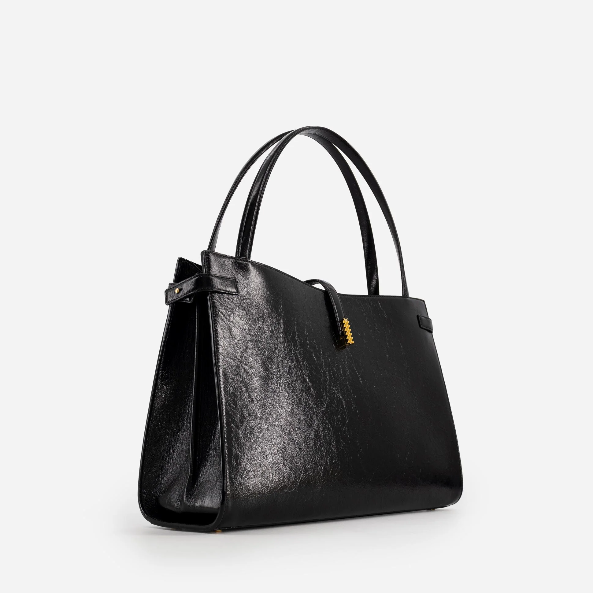 Isla Tote - Crinkled Black - Image 3
