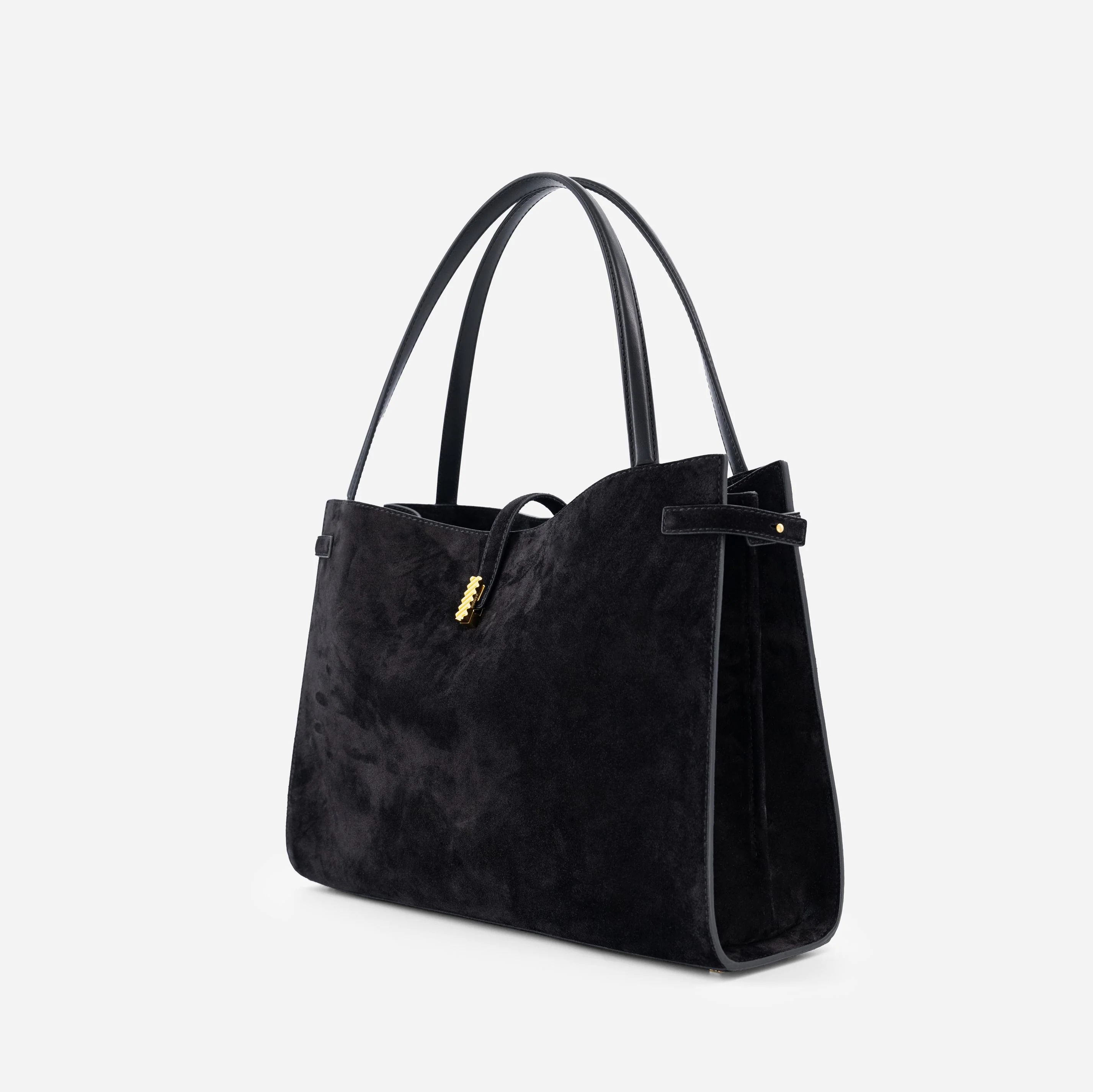 Isla Tote - Suede Black - Image 2