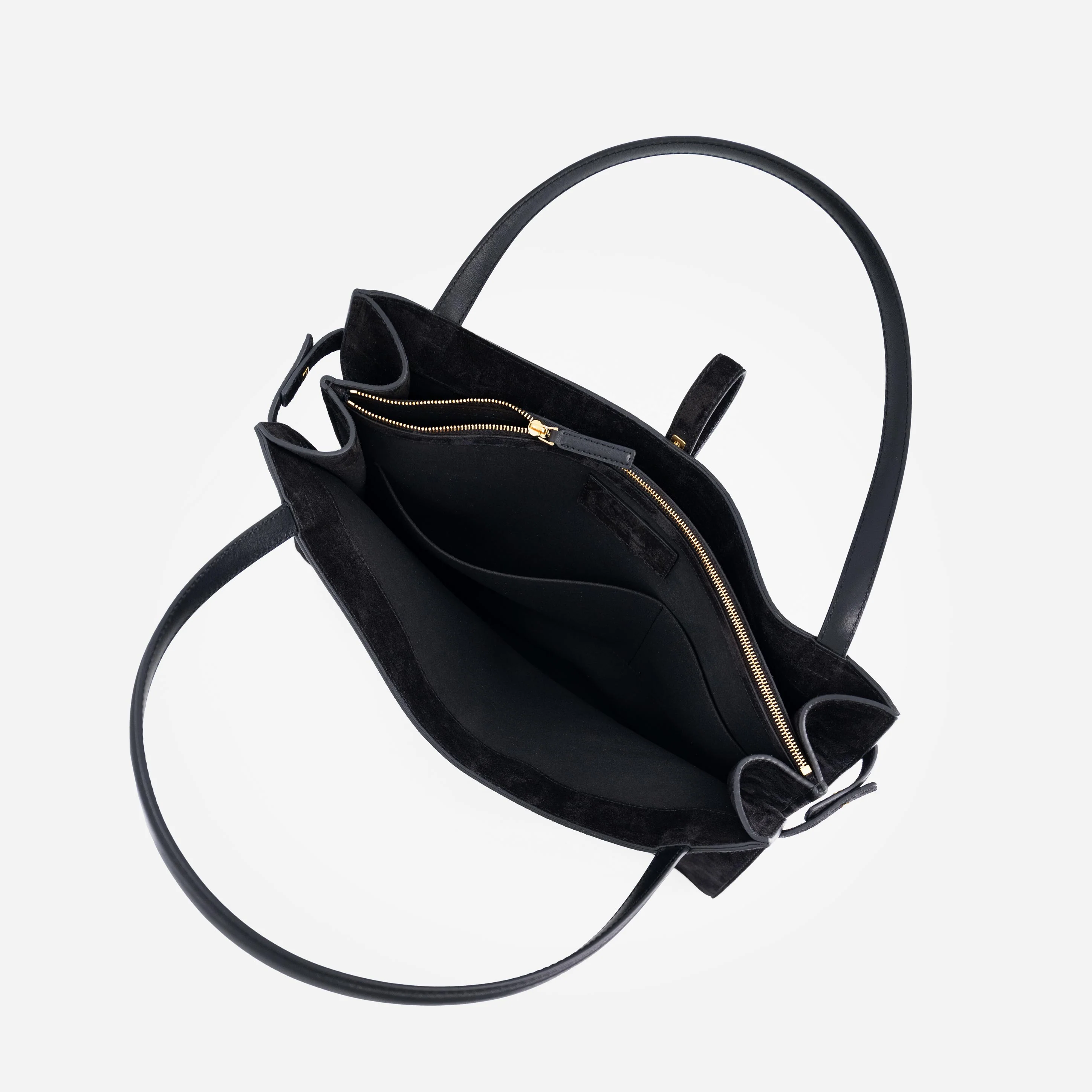 Isla Tote - Suede Black - Image 4