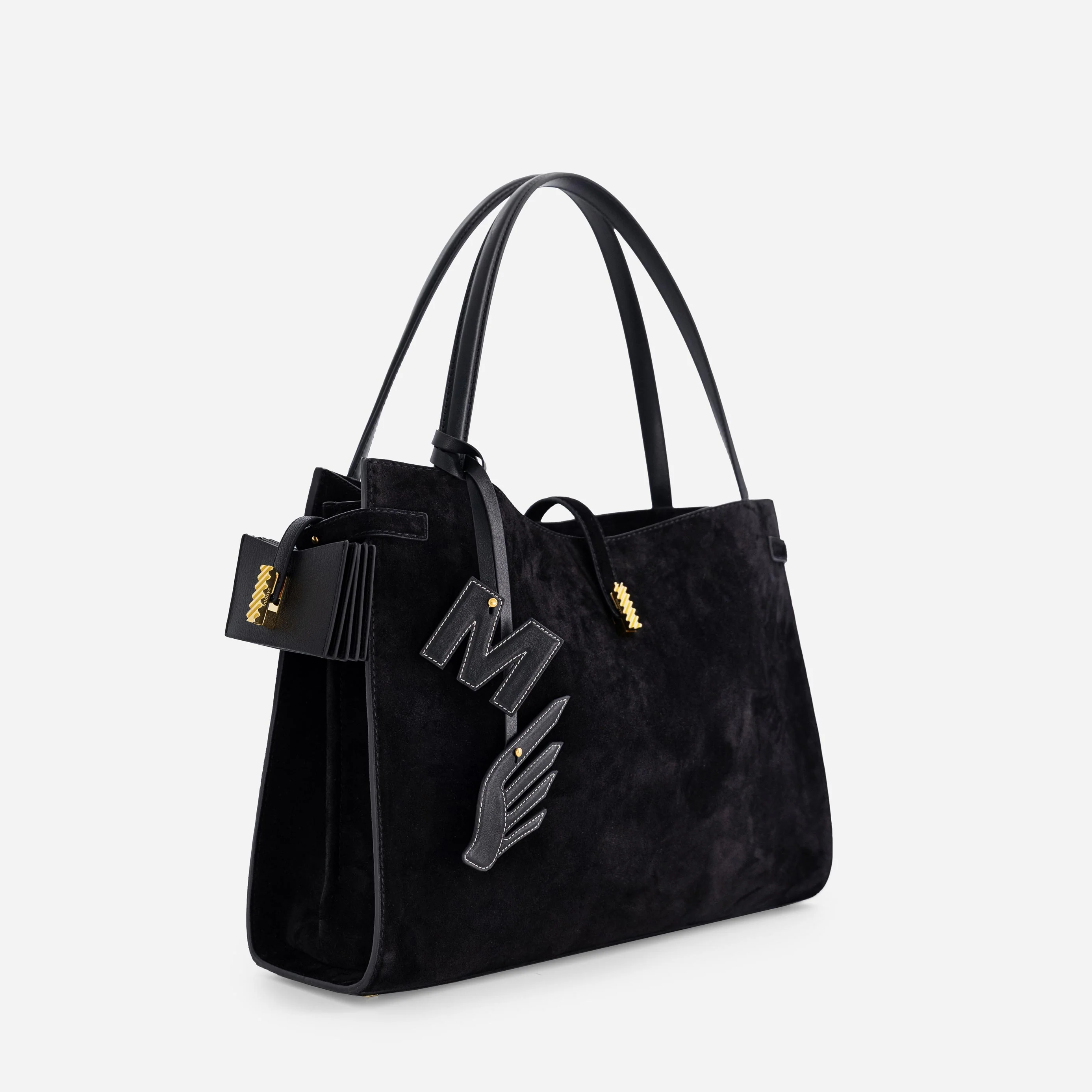 Isla Tote - Suede Black - Image 5
