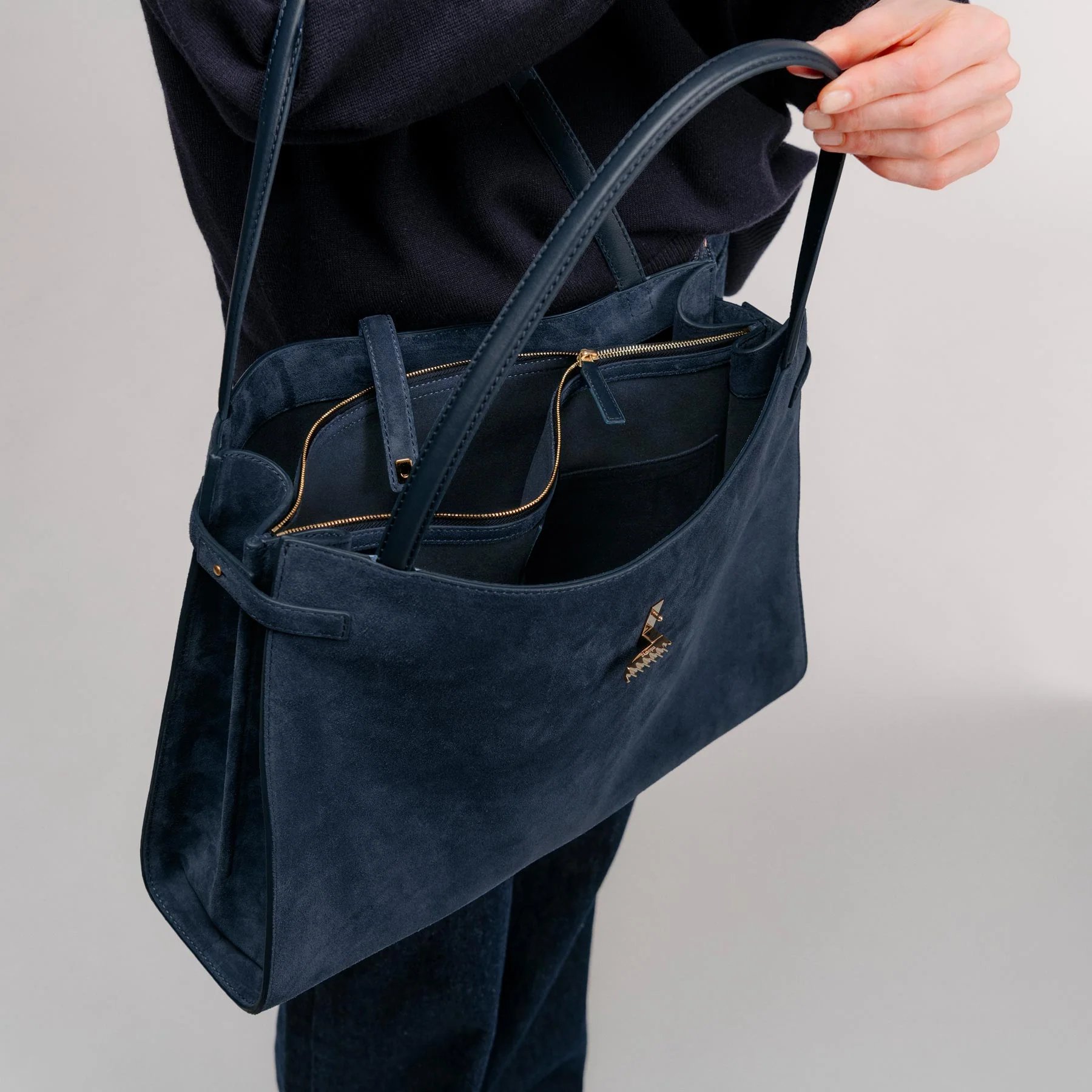 Isla Tote - Crinkled Black - Image 6