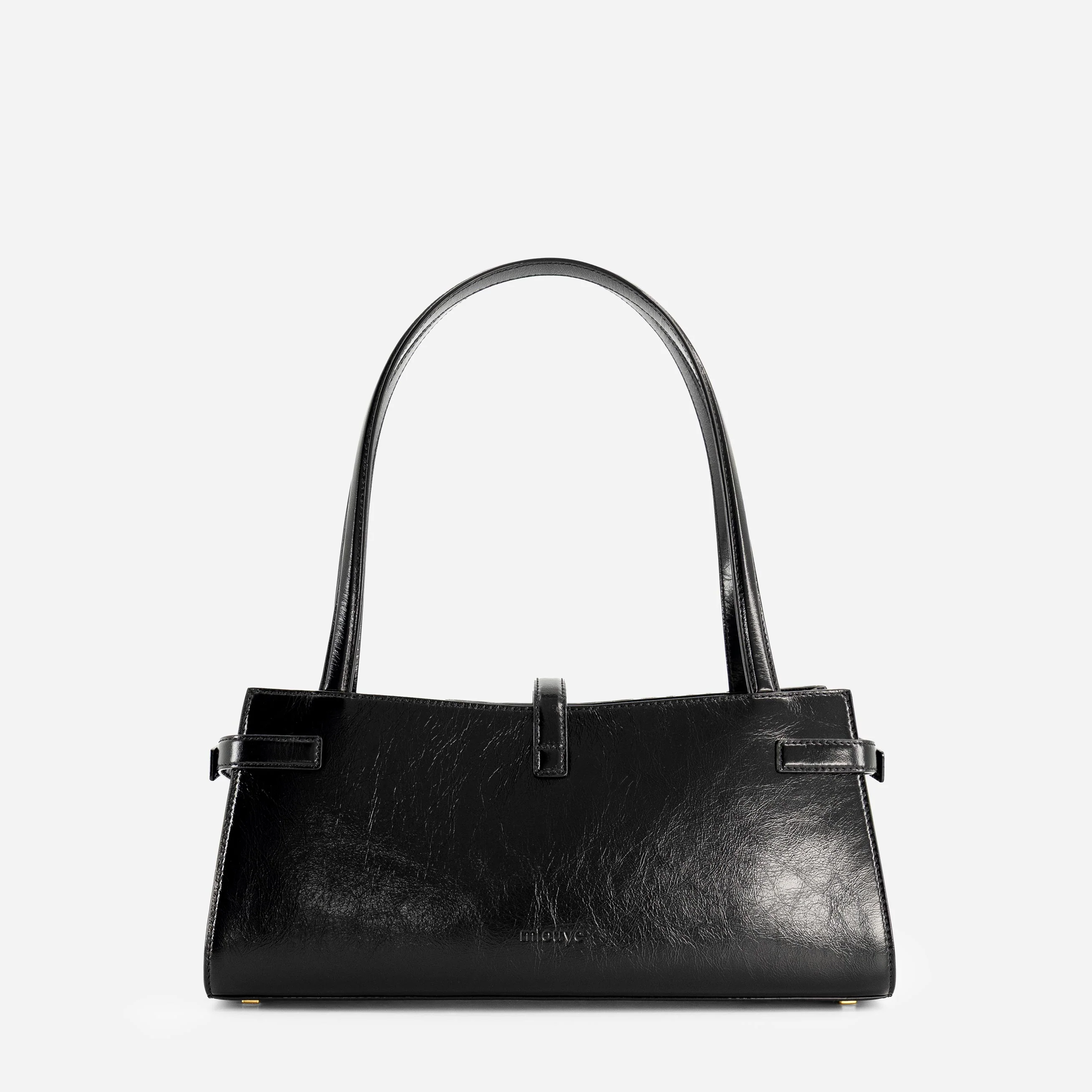 Isla Wide Tote - Crinkled Black - Image 4