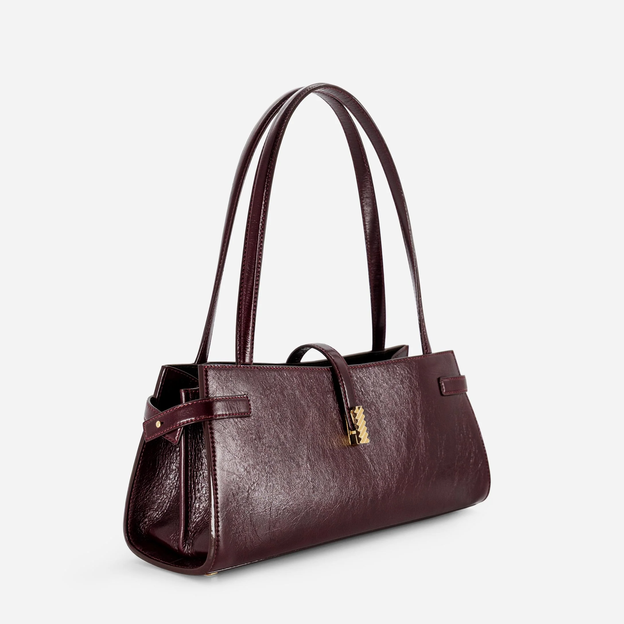 Isla Wide Tote - Crinkled Bordeaux - Image 2