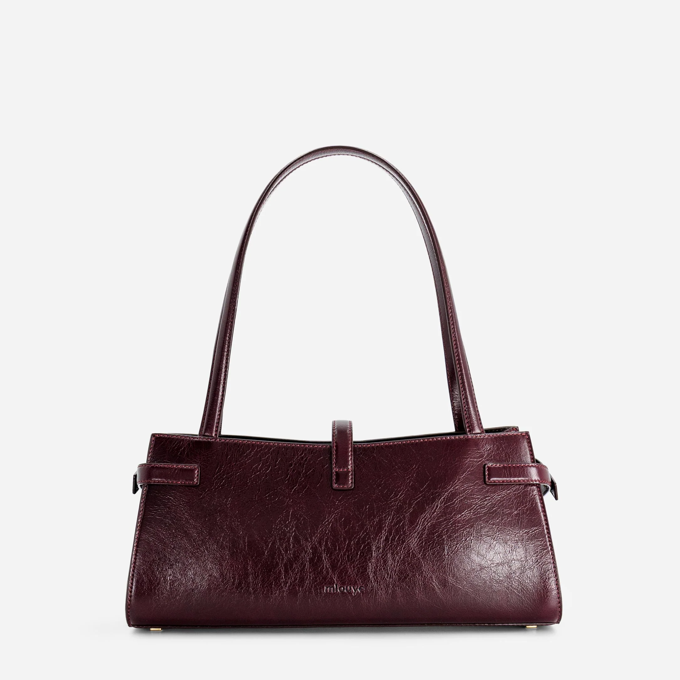 Isla Wide Tote - Crinkled Bordeaux - Image 4