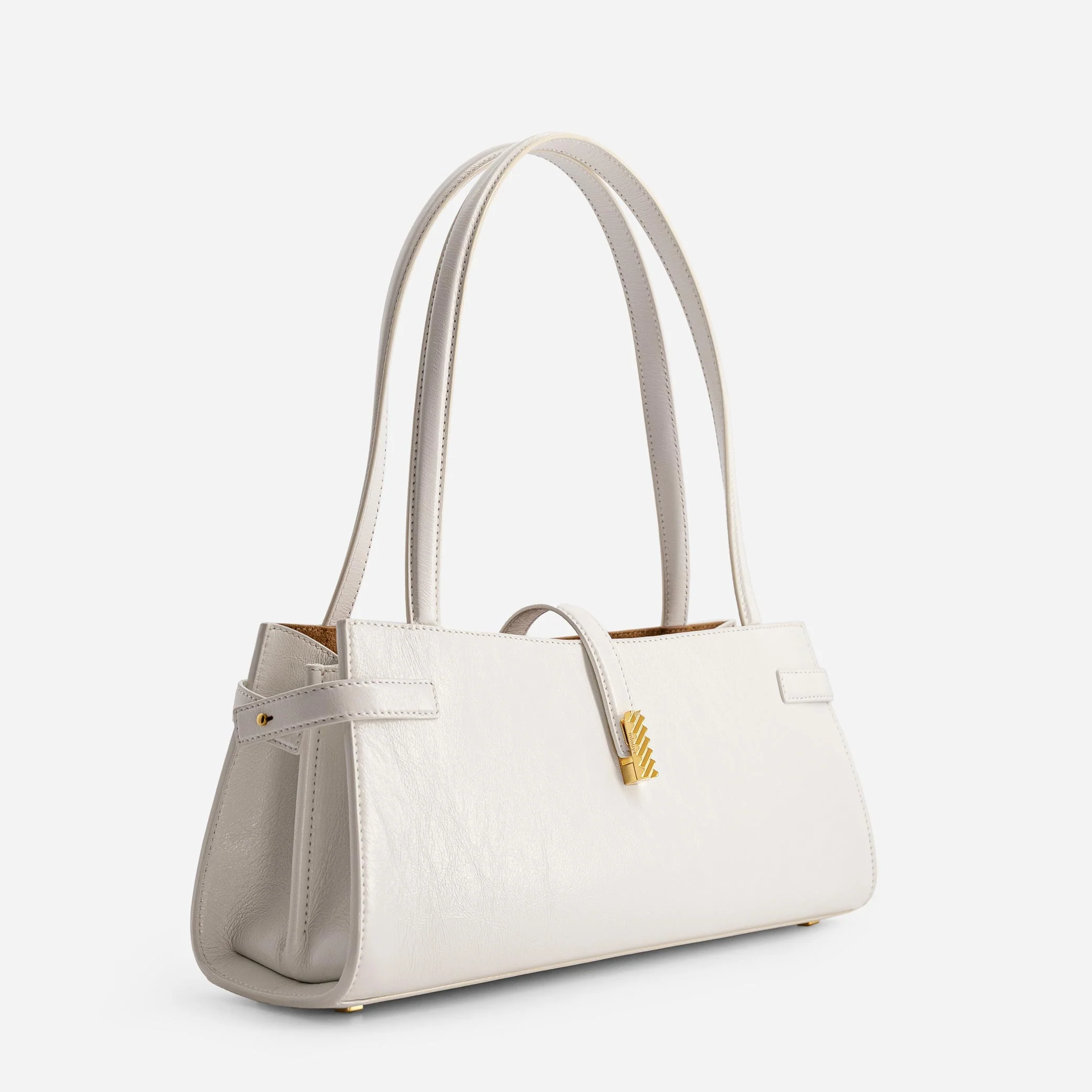 Isla Wide Tote - Crinkled Cream - Image 2