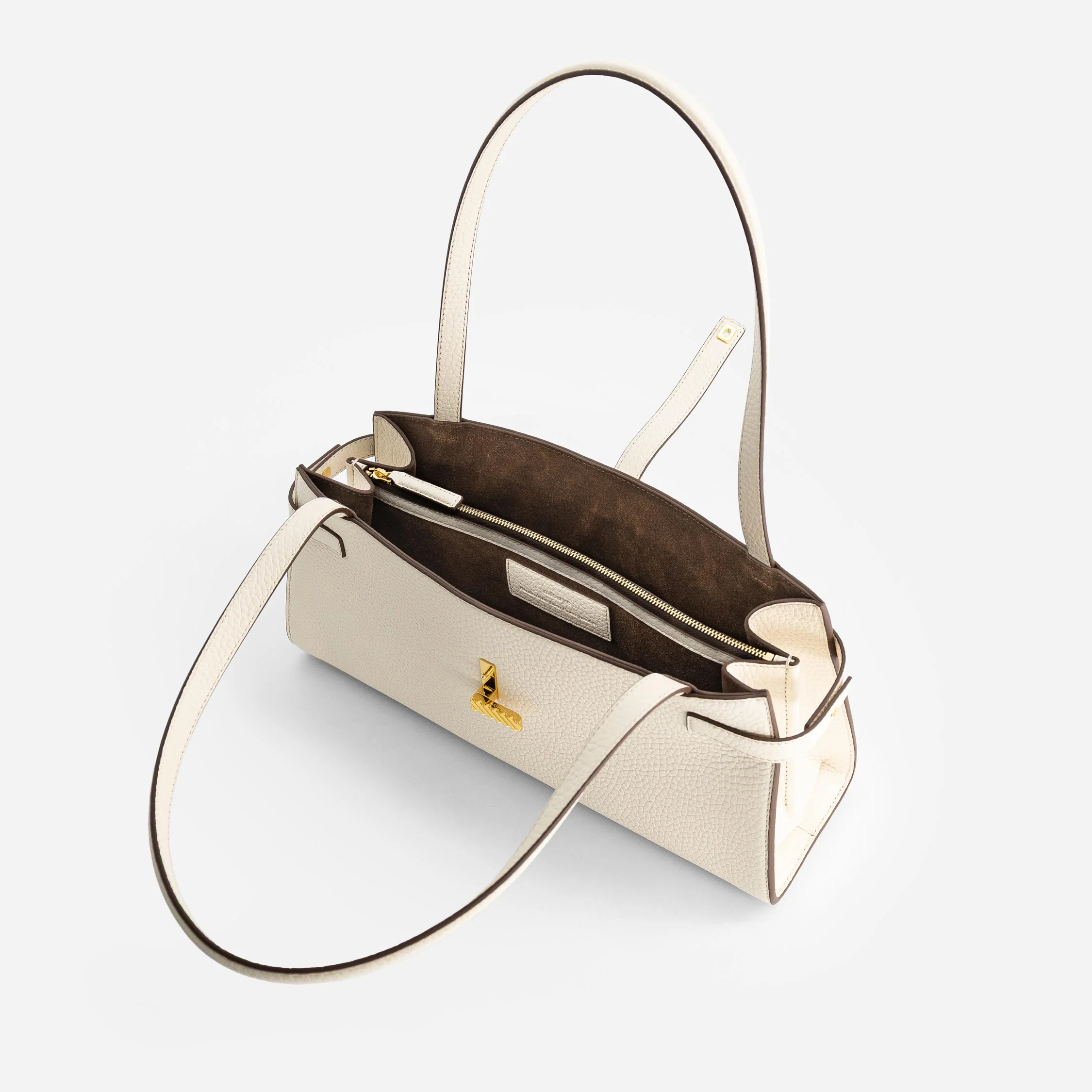 Isla Wide Tote - Grained Cream - Image 3