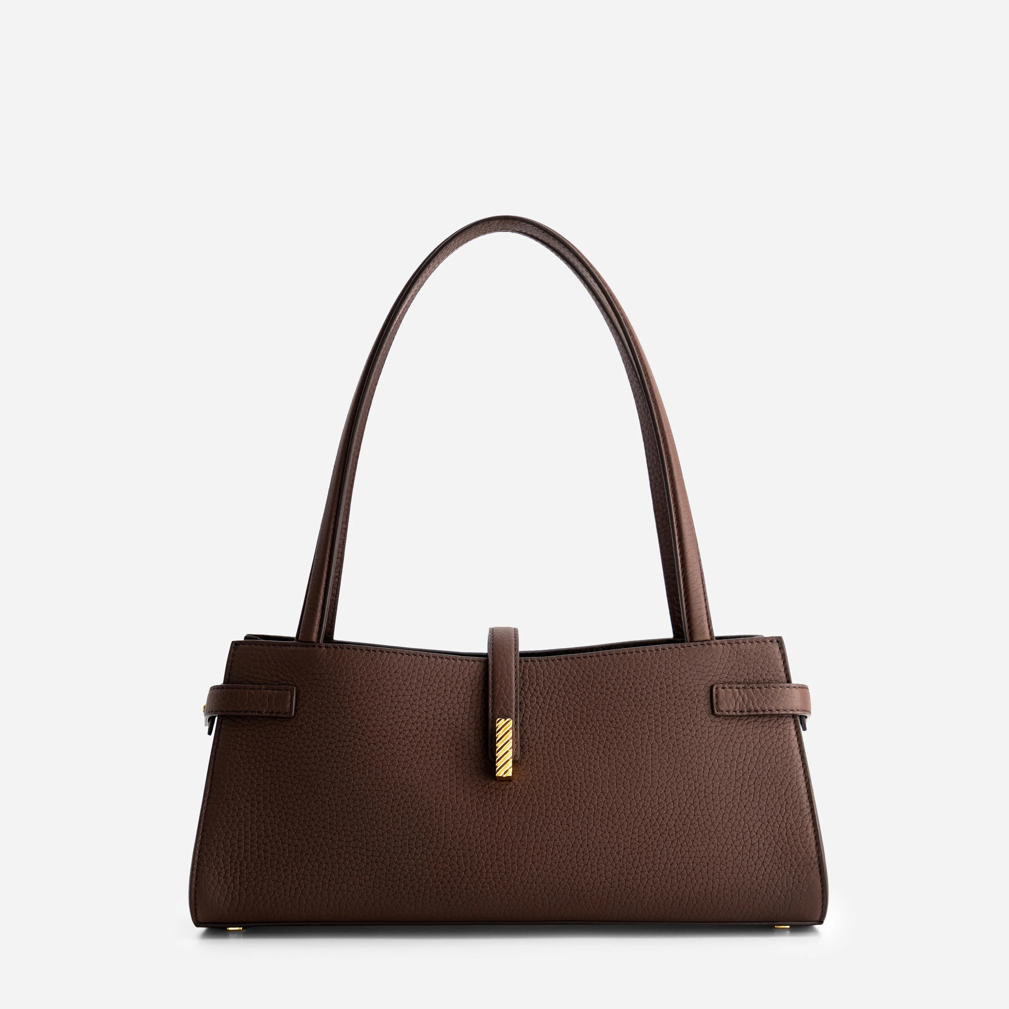 Isla Wide Tote - Grained Espresso