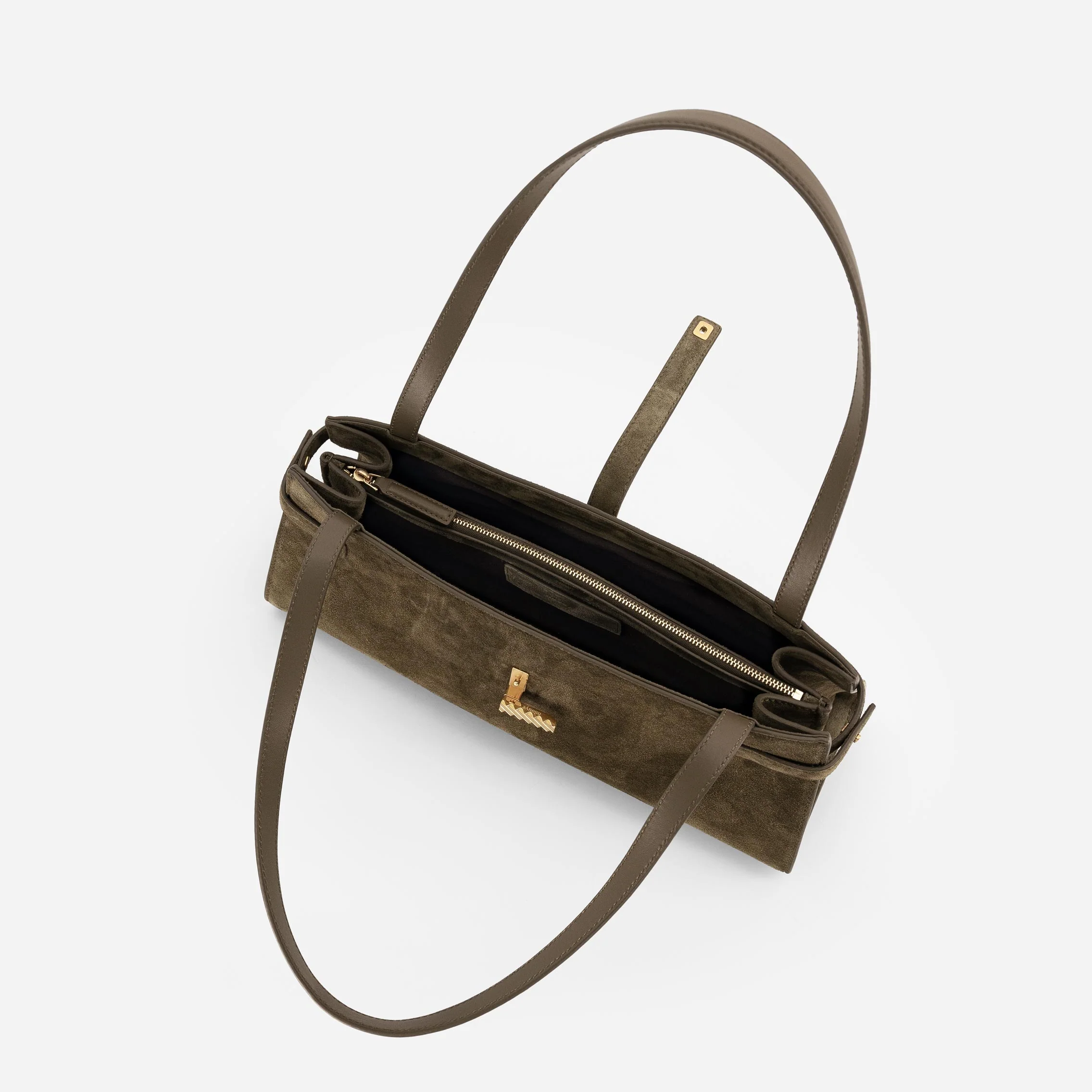 Isla Wide Tote - Suede Moss - Image 3