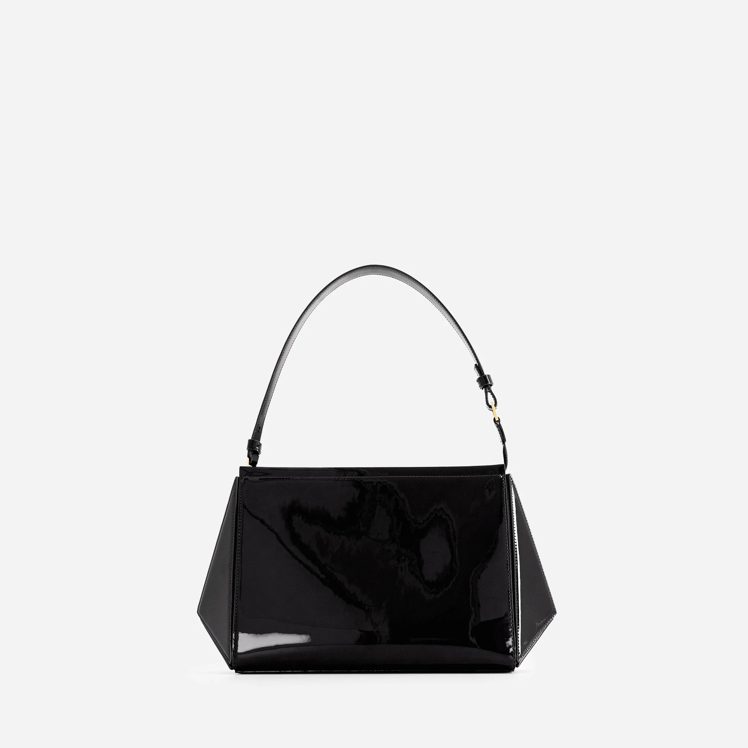 Large Triangle Pouch - Patent Black - Image 2