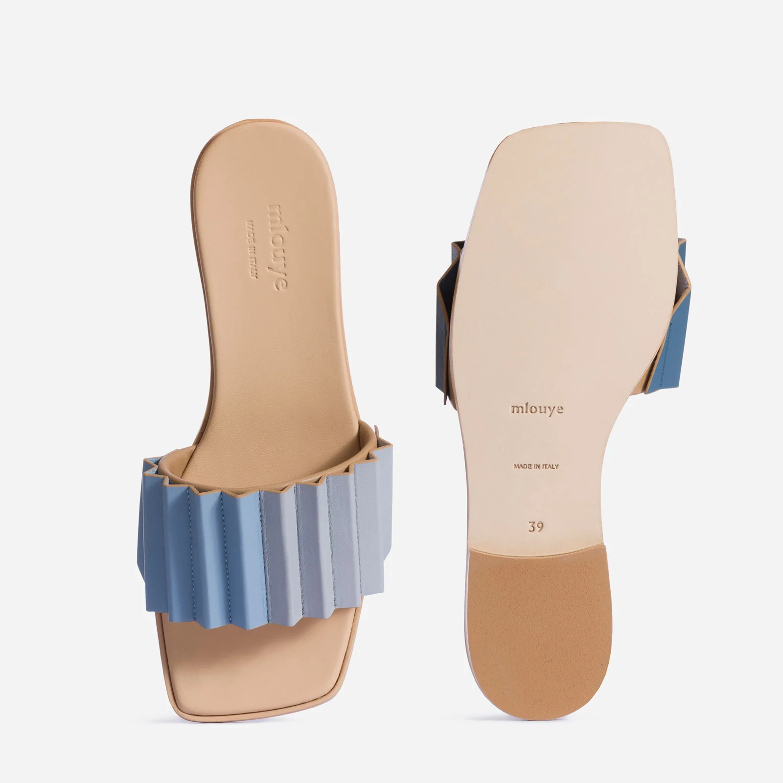 Louise Slide Sandal - Denim - Image 4