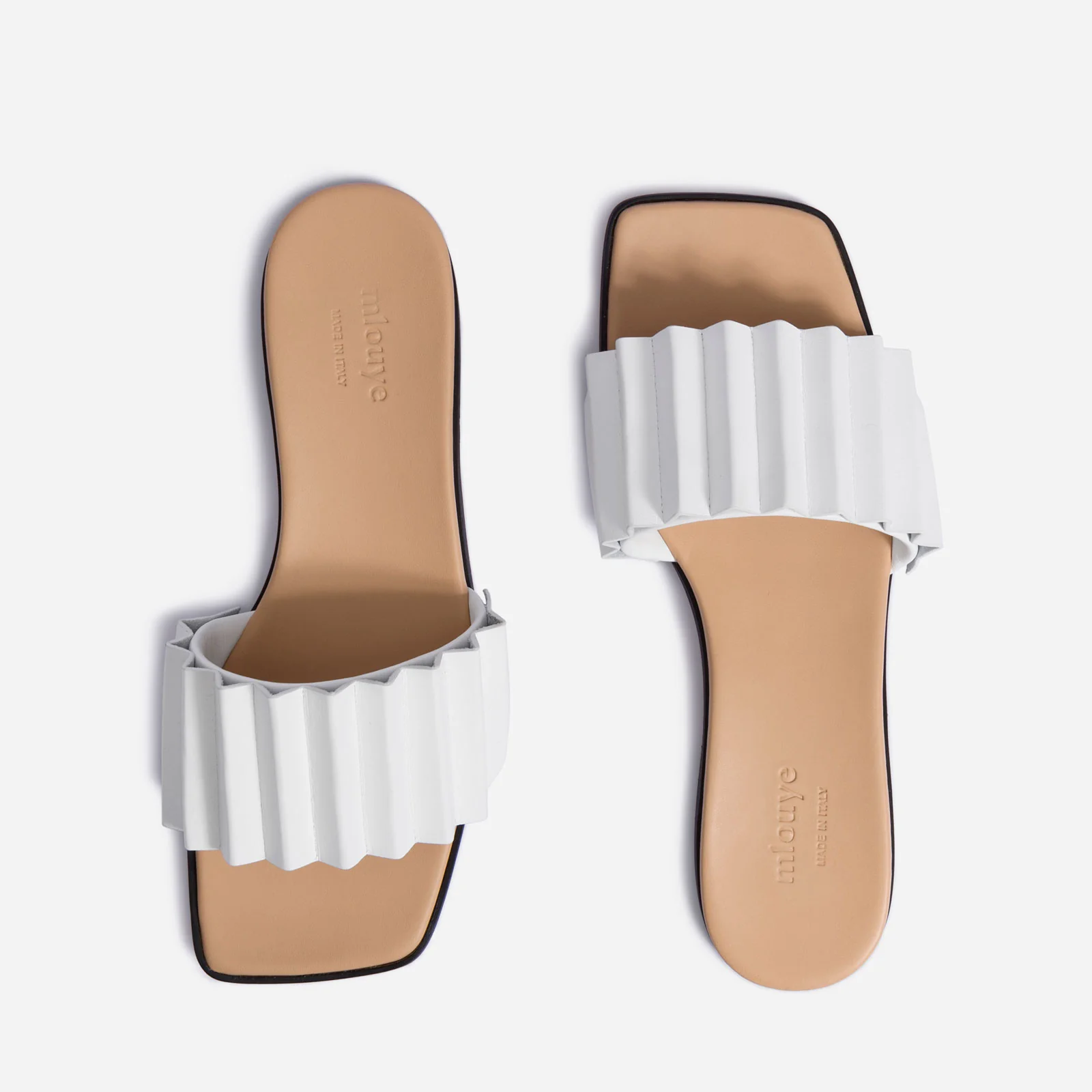 Louise Slide Sandal - White - Image 5