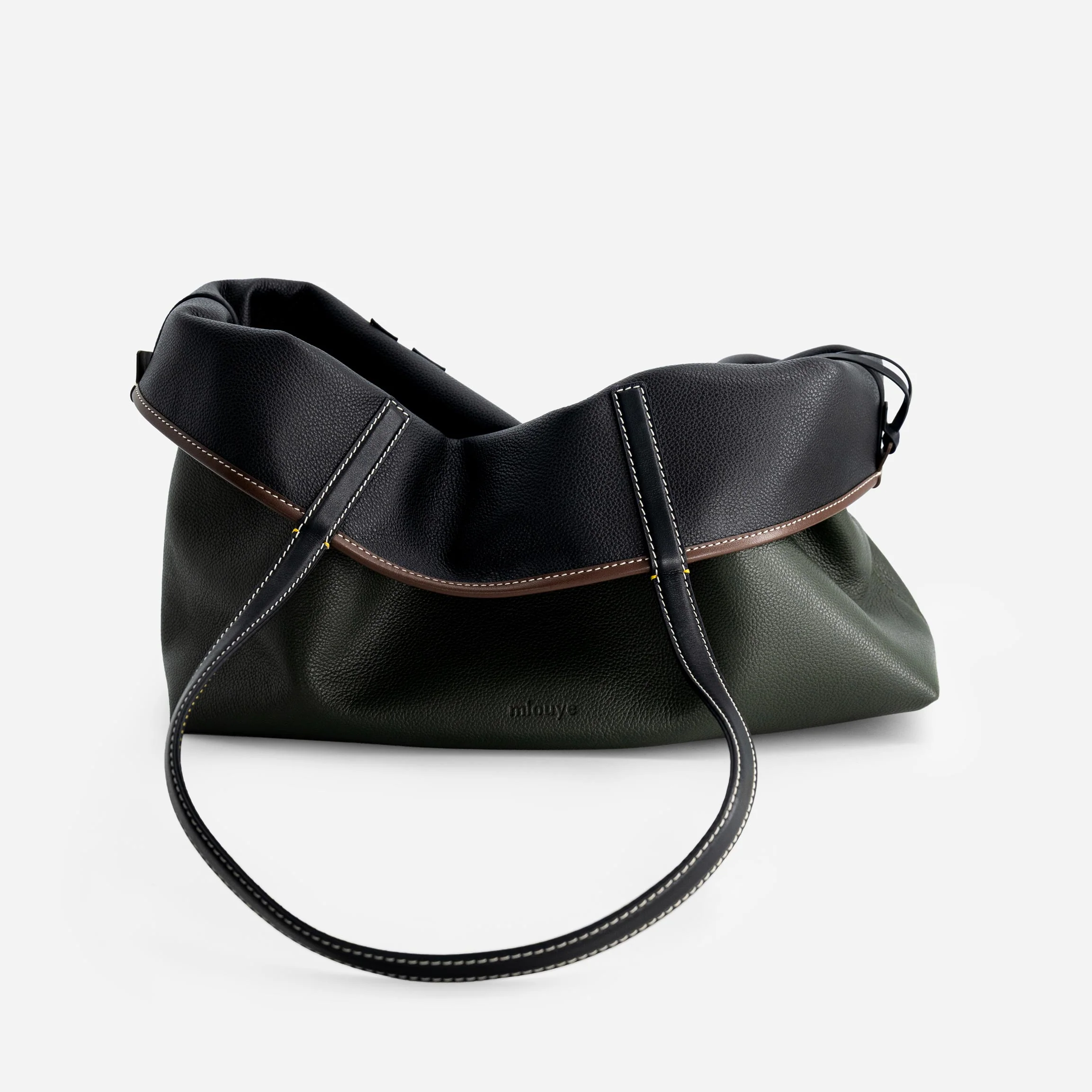 M Tote - Black & Hunter Green - Image 6