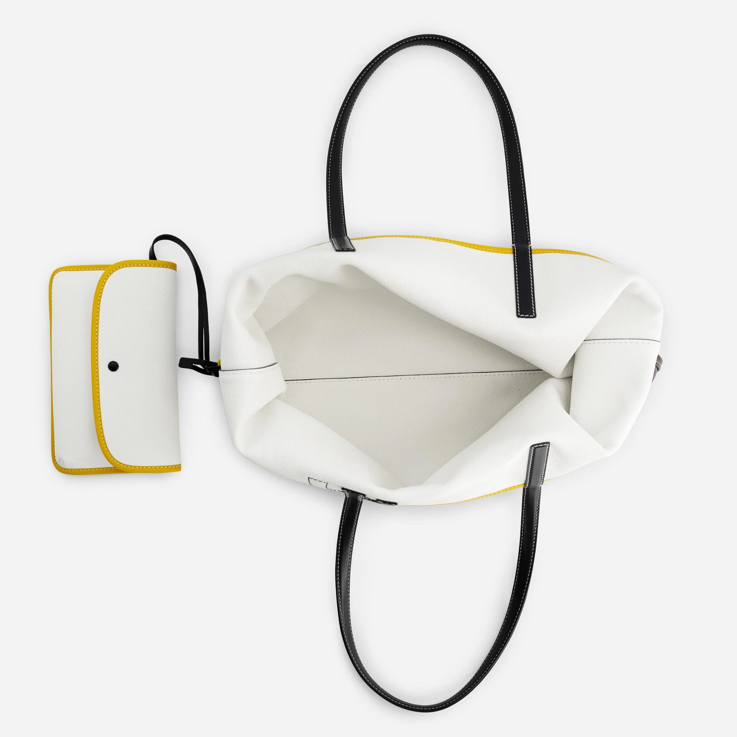 M Tote - Espresso & White - Image 3
