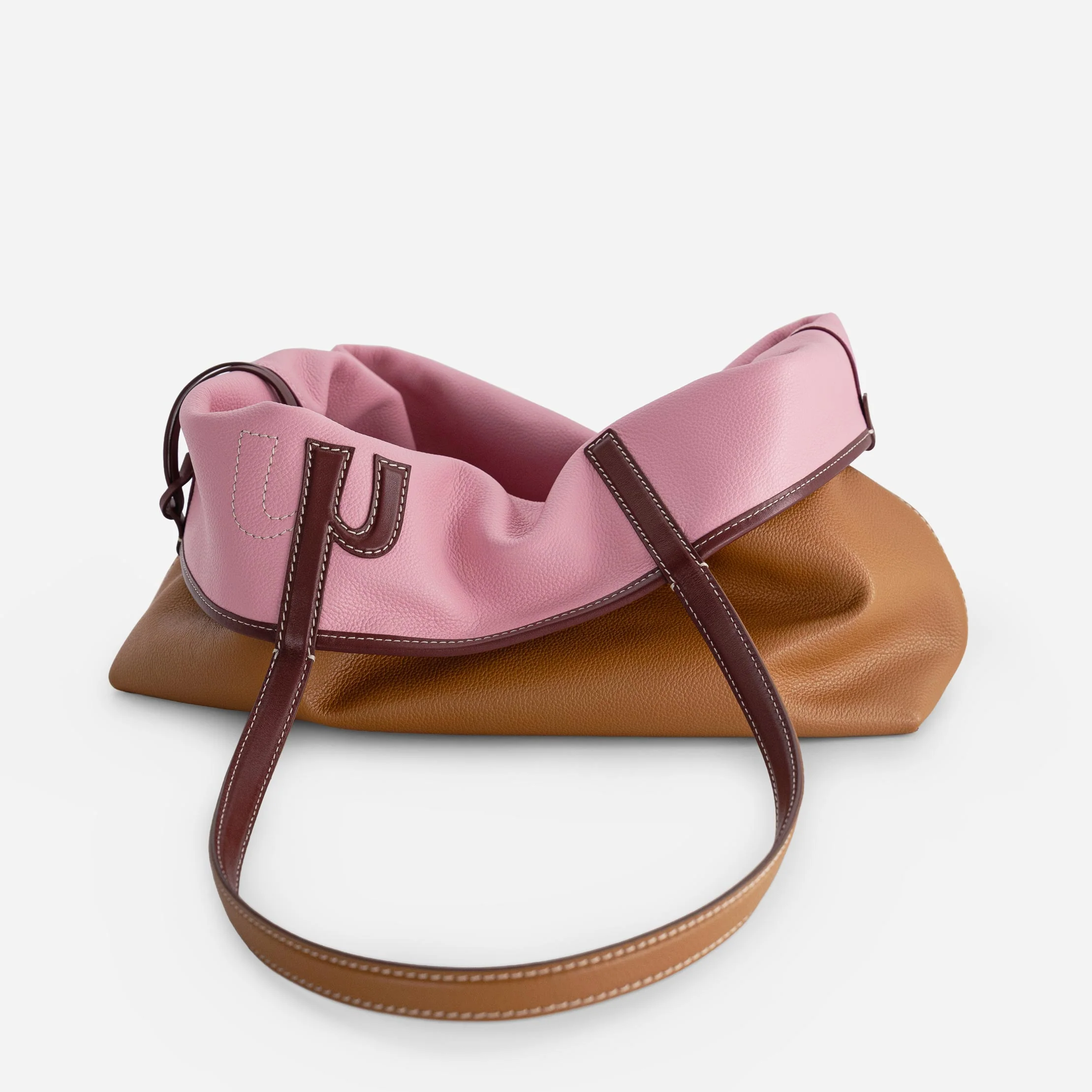 M Tote - Tan & Pink - Image 2