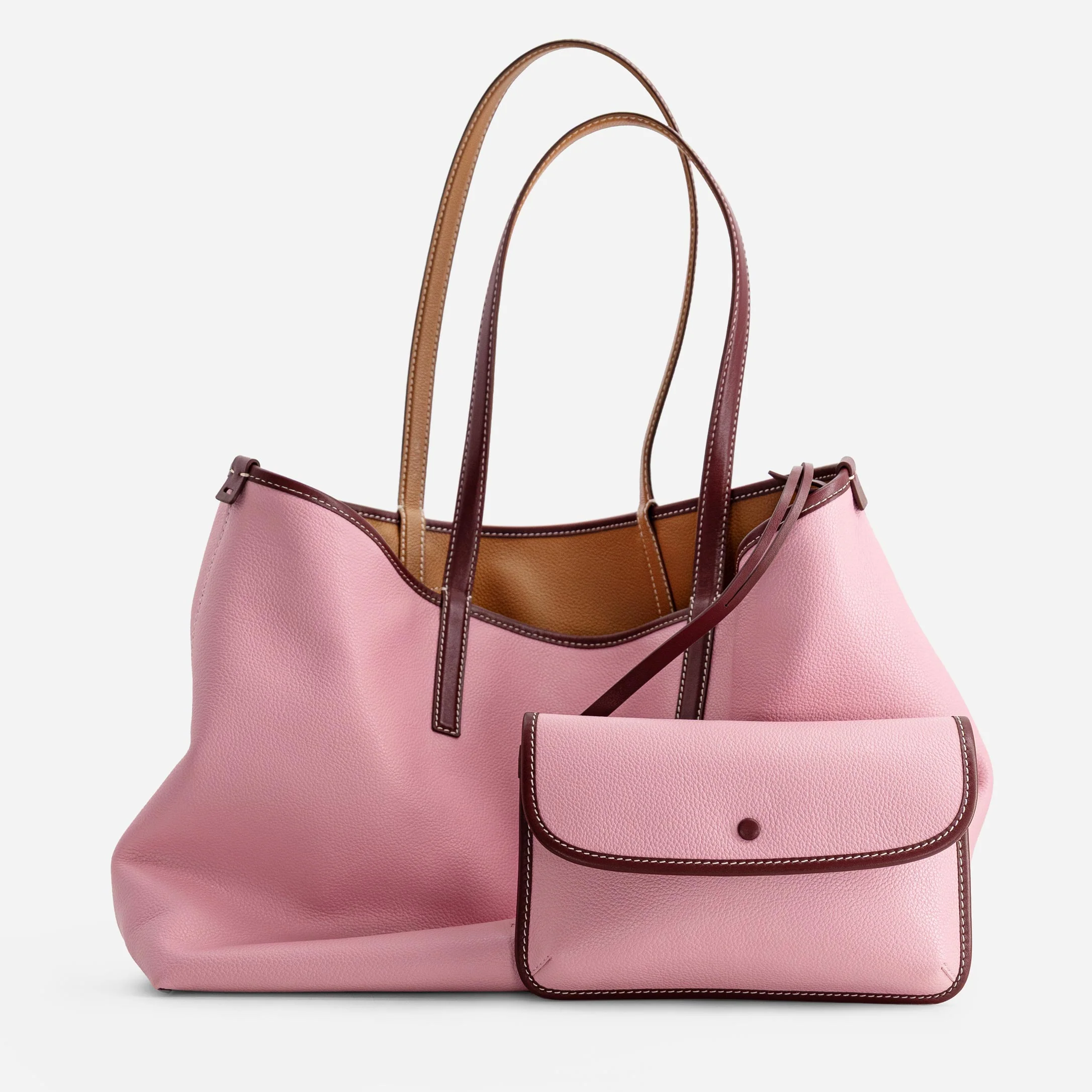 M Tote - Tan & Pink - Image 4