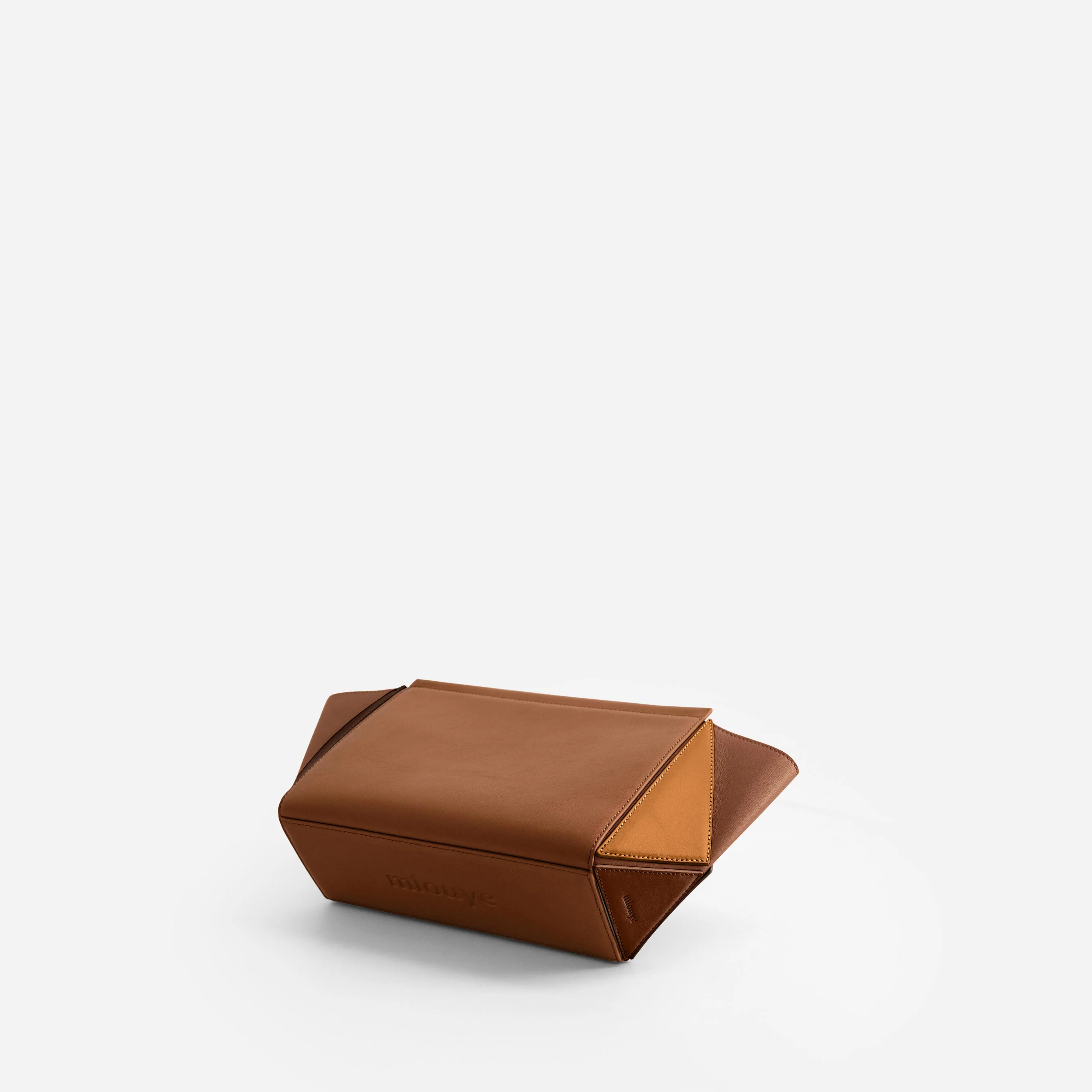 Medium Triangle Pouch - Praline - Image 4