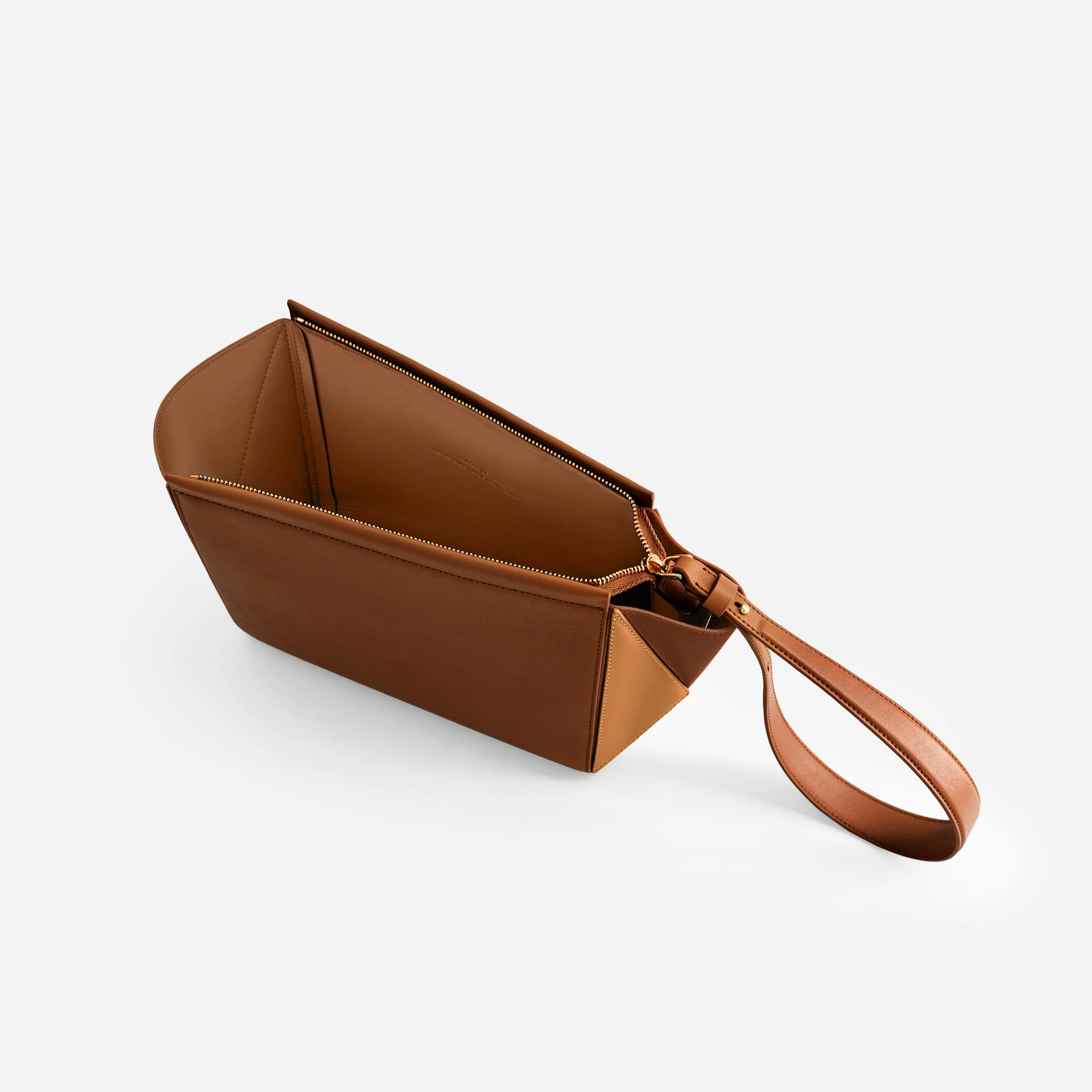 Medium Triangle Pouch - Praline - Image 5