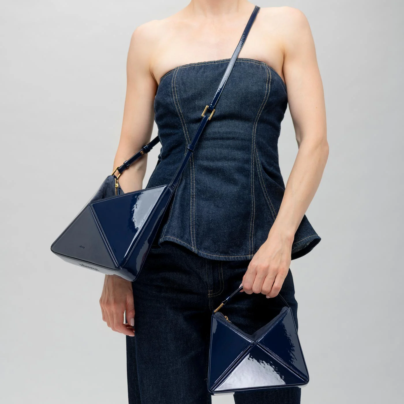 Mini Flex Bag - Patent Navy - Image 8